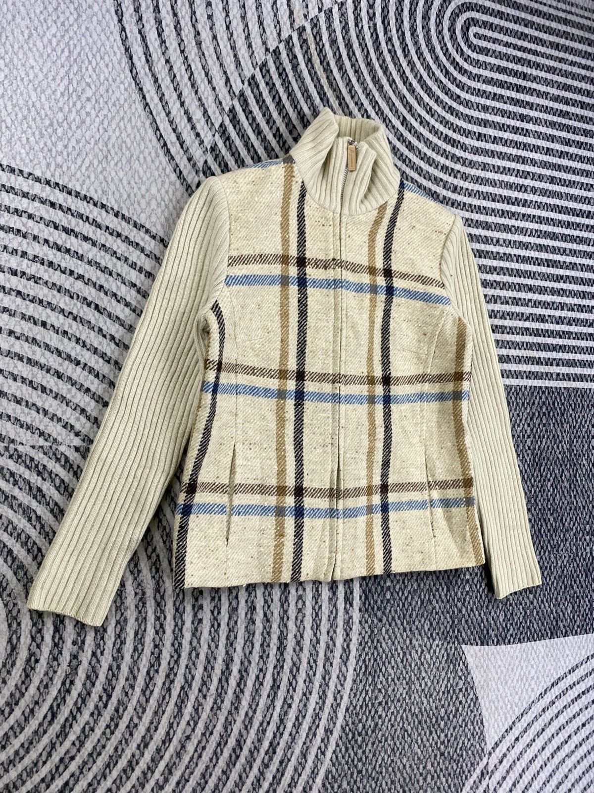 Aquascutum Vintage Aquascutum Fullzip Knit Sweater Size US S / EU 44-46 / 1 - 4 Thumbnail