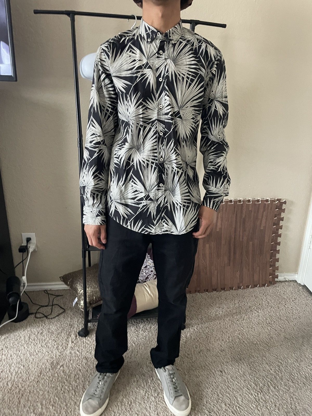 MSGM Shirt Summer 2015 floral button down shirt Size US M / EU 48-50 / 2 - 1 Thumbnail