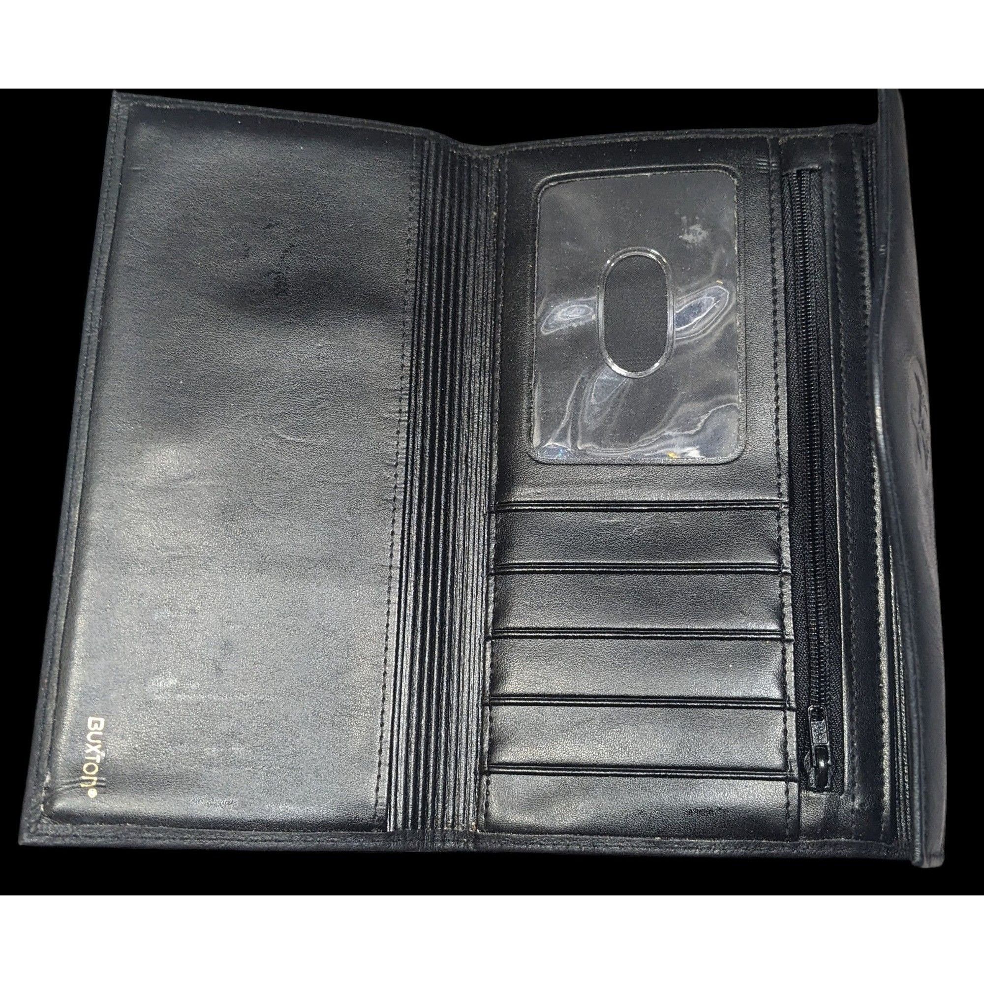 Other Vintage Buxton Leather Black Wallet With Attached Coin Pouch Size ONE SIZE - 11 Thumbnail