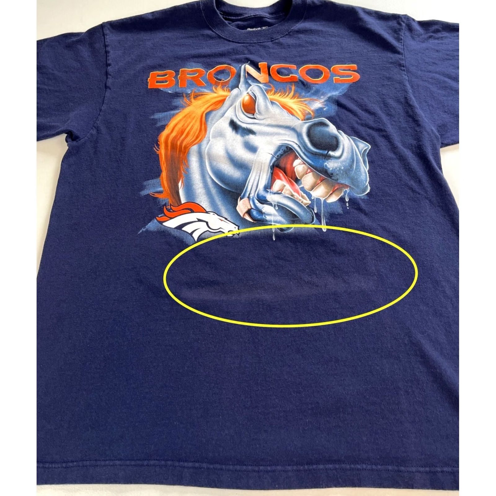 Reebok Vintage Reebok NFL Denver Broncos Graphic T-Shirt Sz L Navy Size US L / EU 52-54 / 3 - 5 Thumbnail