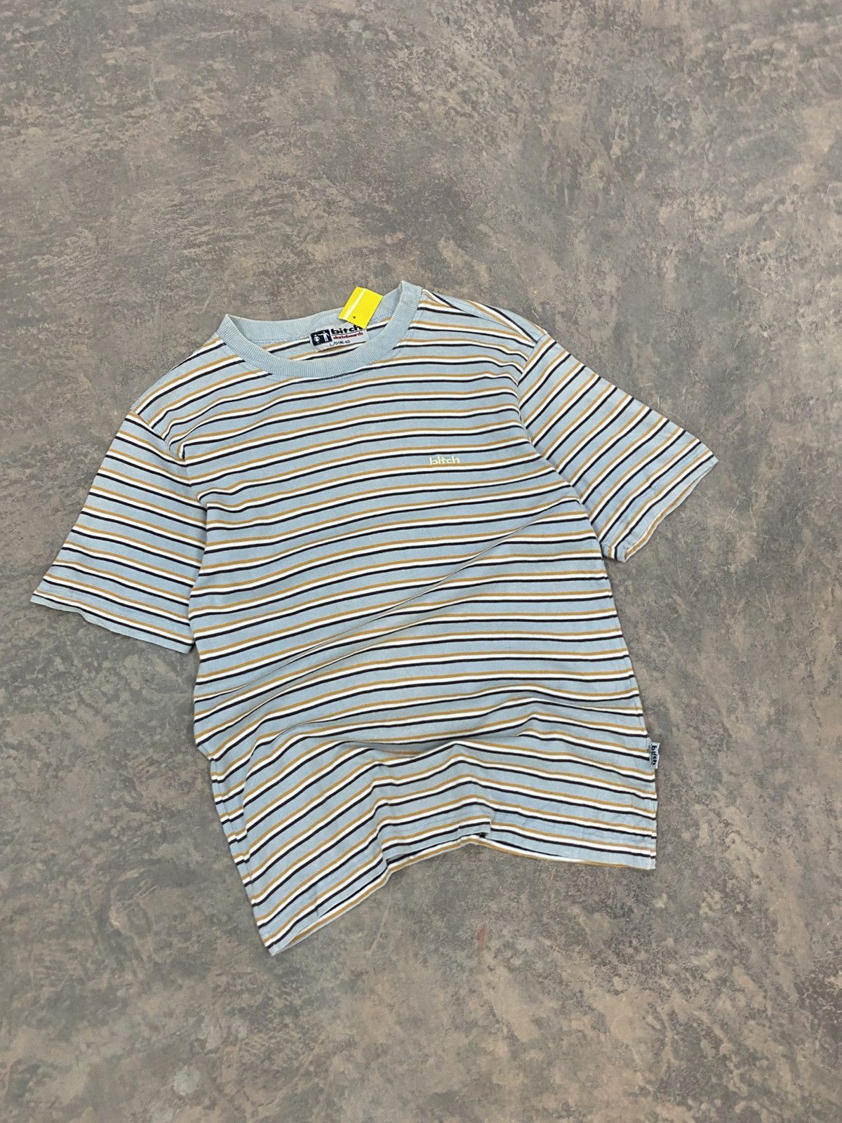 Sex Skateboards VINTAGE BITCH SKATEBOARD STRIPED TEE Size US XS / EU 42 / 0 - 3 Thumbnail