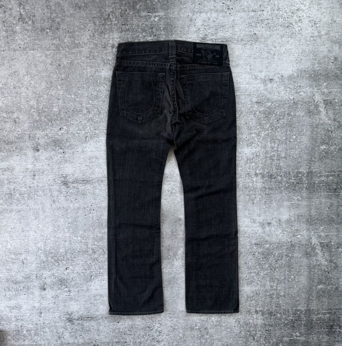 True Religion True Religion Vintage Y2K Denim Jeans Dark Gray Rare Size 32 Size US 32 / EU 48 - 2 Thumbnail