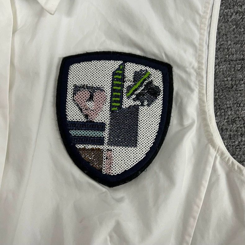 Dior Dior White Sleeveless Shirt with Logo-2506 Size S / US 4 / IT 40 - 4 Thumbnail