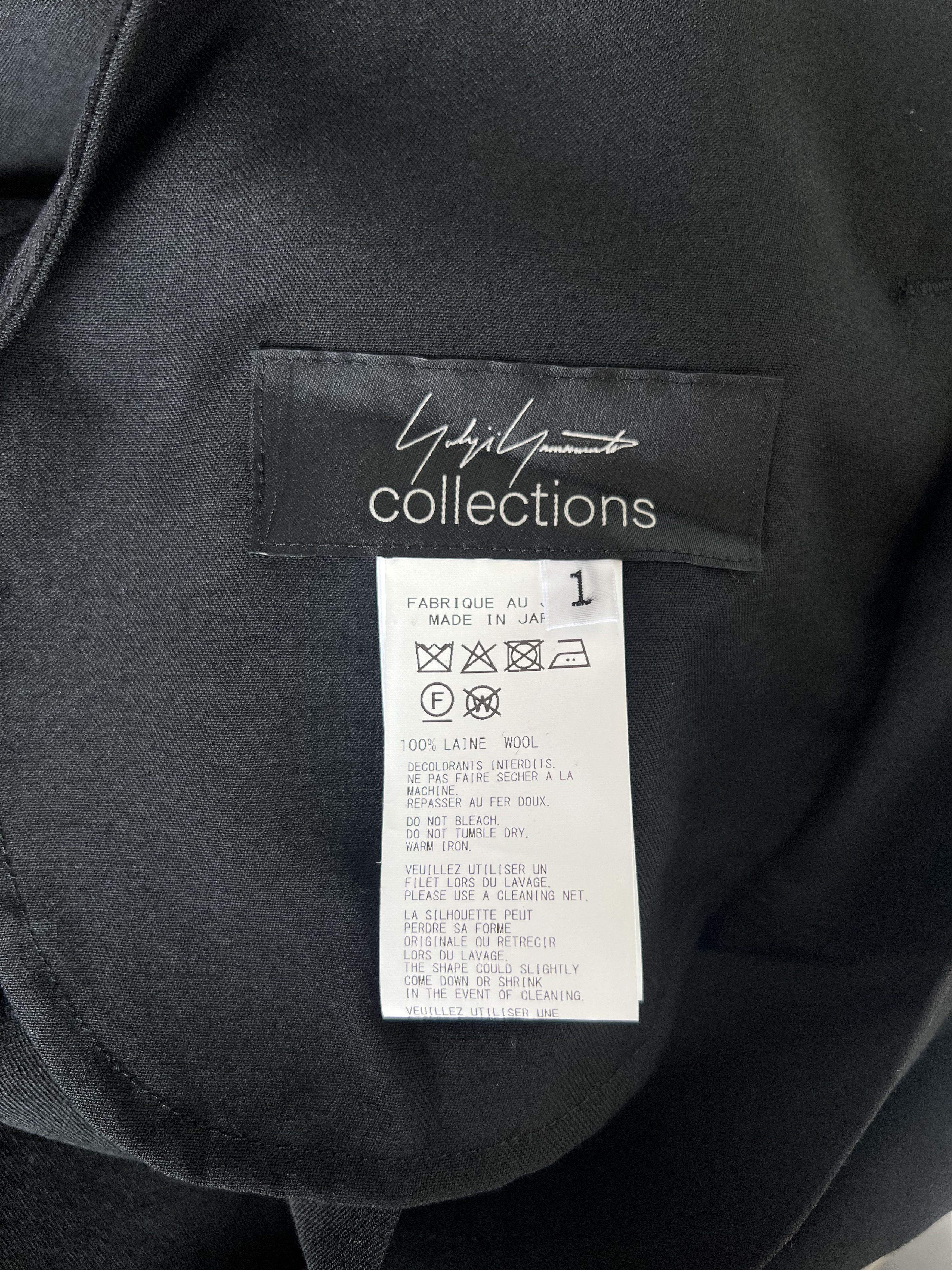 Yohji Yamamoto Yohji Yamamoto - W/Gabardine Asymmetrical R GATHERED SKIRT Size 32" / US 10 / IT 46 - 13 Thumbnail