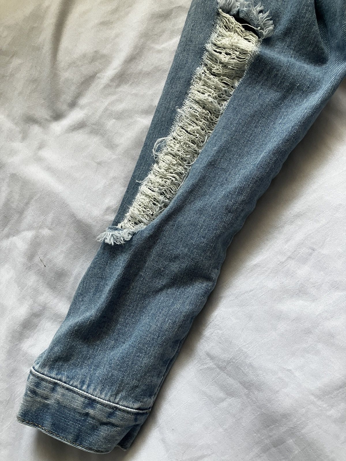 Shein × Vintage Blue Jean Jacket Size M / US 6-8 / IT 42-44 - 2 Thumbnail