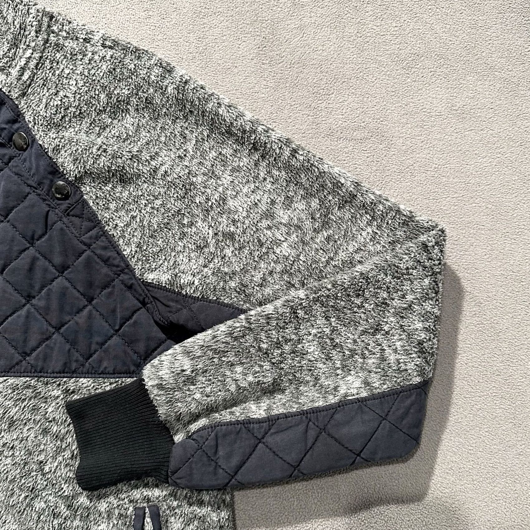 Abercrombie & Fitch Abercrombie & Fitch Quilted Asymmetric Snap Button Fleece Pullover Womens Medium Size M / US 6-8 / IT 42-44 - 4 Thumbnail
