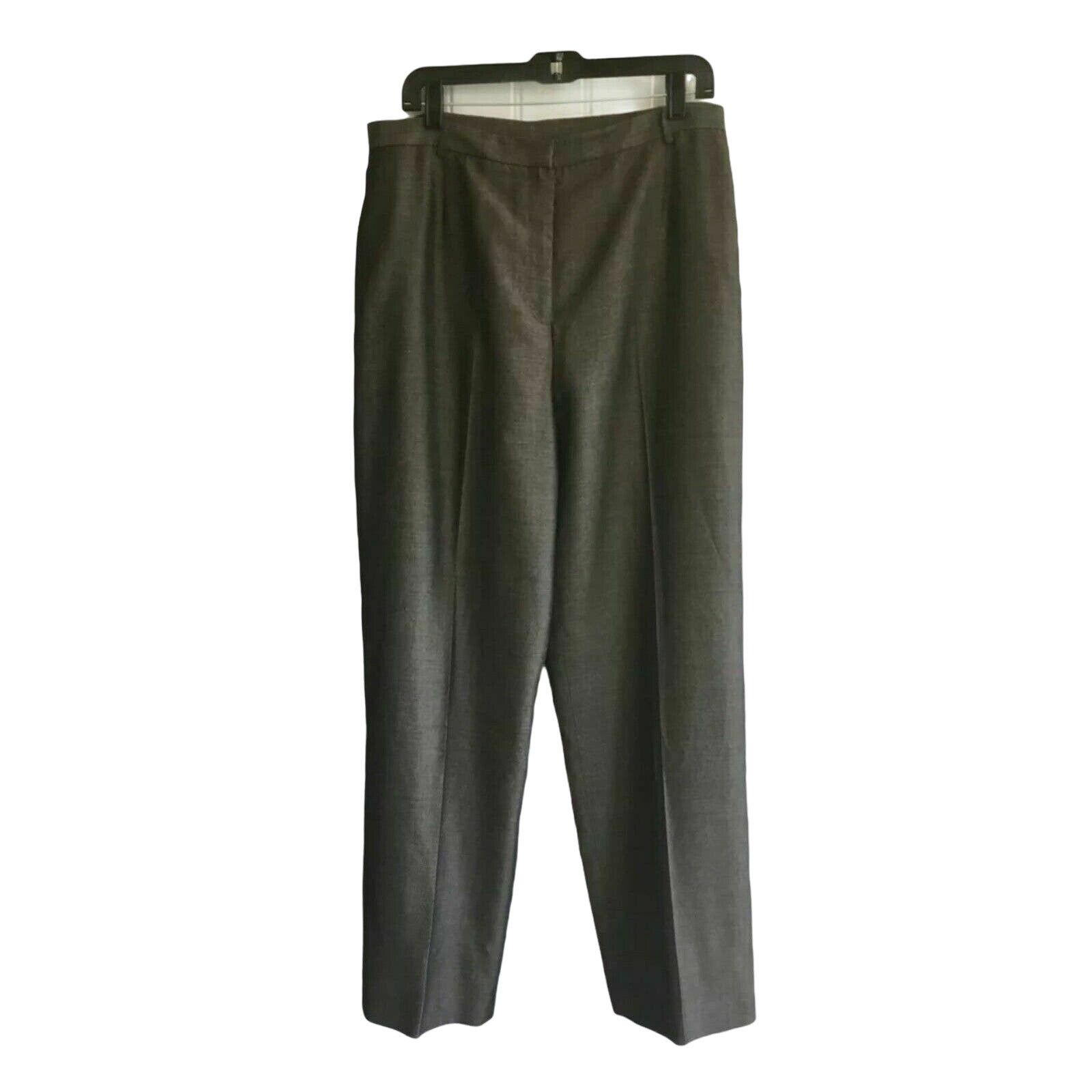 Anne Klein Anne Klein Gray Café Havana High Waist Dress Pants Size 16 Size 38" / US 16 / IT 52 - 1 Thumbnail
