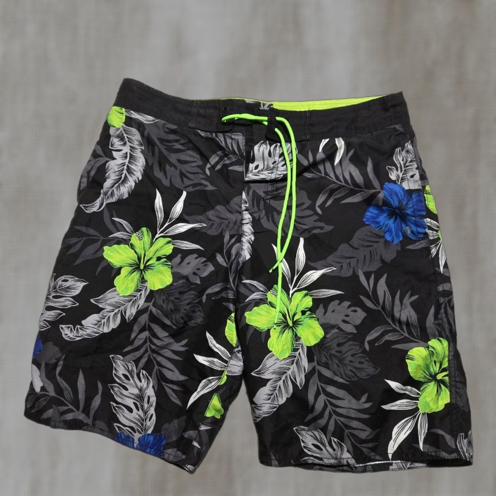 American Eagle Outfitters American Eagle Outfitters Swim Trunks Men M Multicolor Patriotic Elastic Waist Drawstring Pockets Mens Size US 31 - 1 Thumbnail