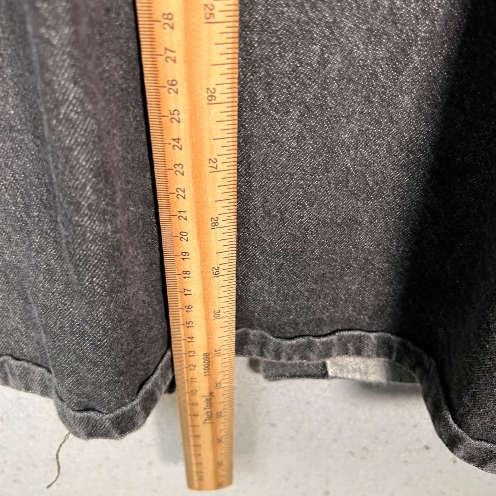 Yohji Yamamoto VINTAGE Yohji Yamamoto Womens Size 4 Dark Gray Denim Maxi Skirt Back Slit Size 27" / US 4 / IT 40 - 6 Thumbnail