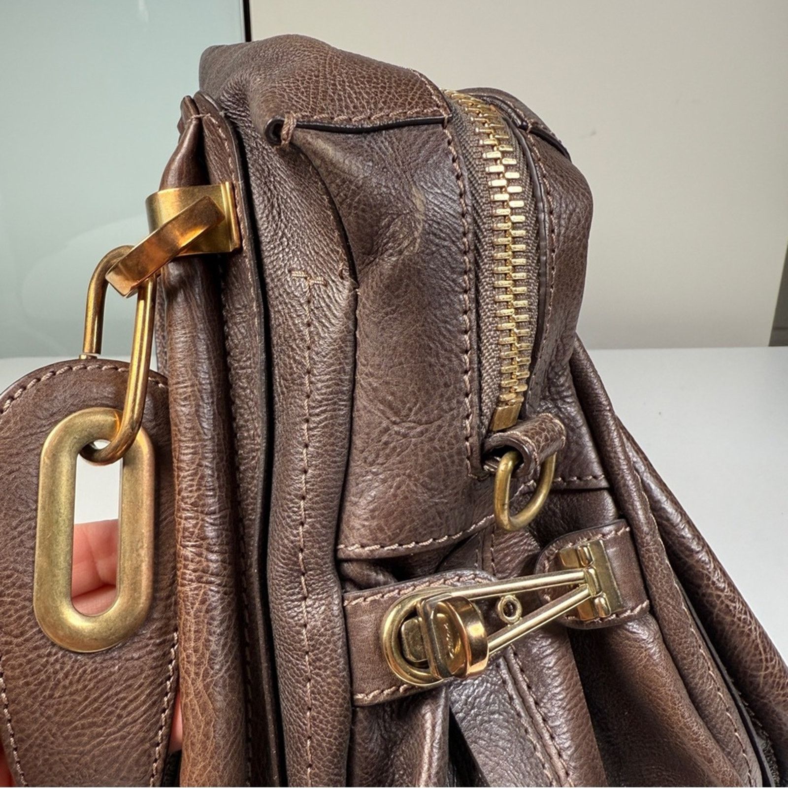 Chloe Chloé Paraty Brown Leather Tote Size ONE SIZE - 6 Thumbnail