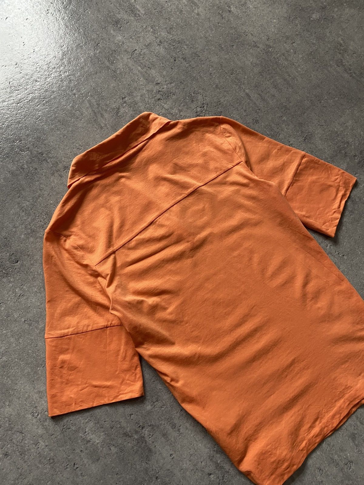Jil Sander Jil Sander Minimalist Orange Shirt Size L / US 10 / IT 46 - 8 Thumbnail