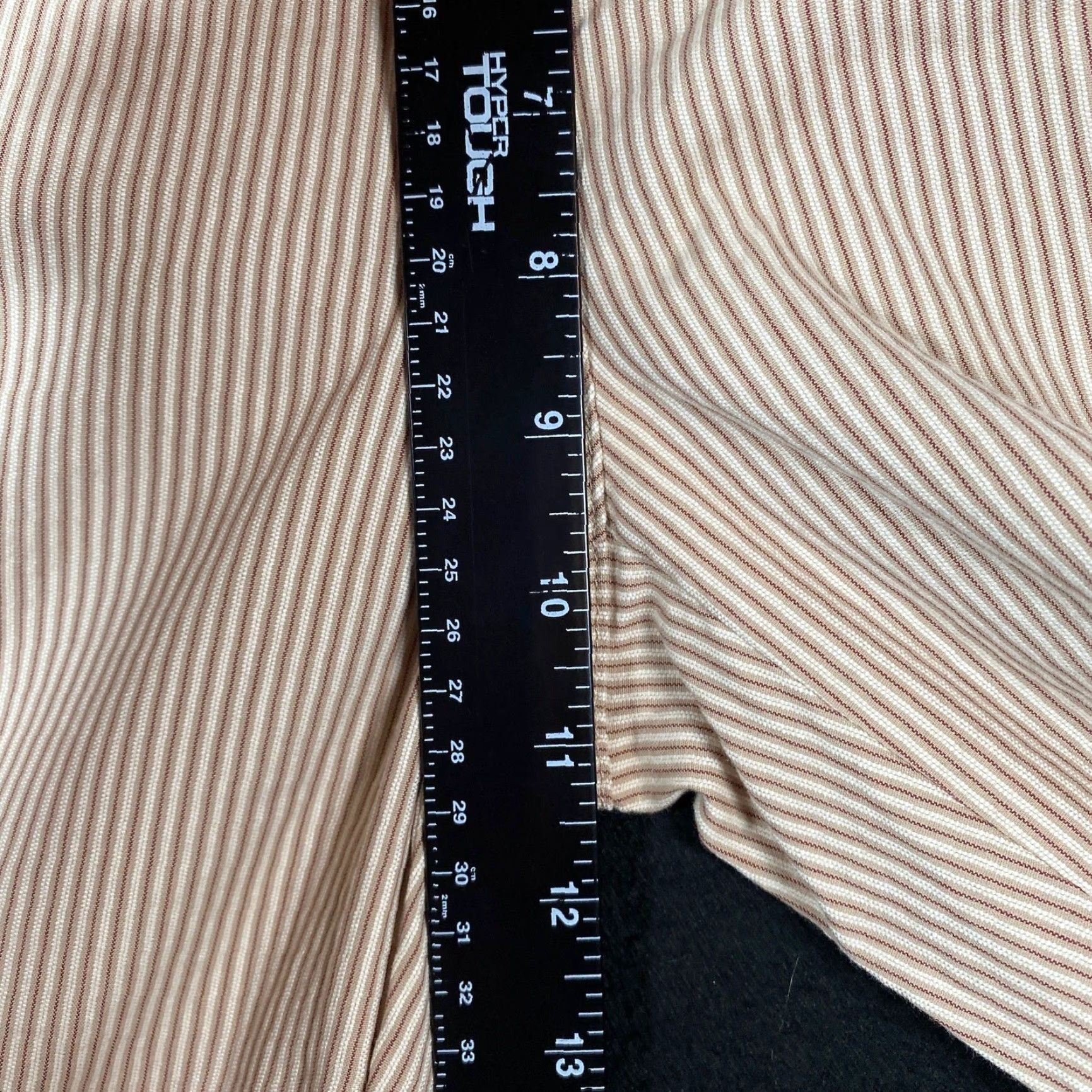 Talbots Talbots Womens Pants Tan Rust Striped Petite Mid Rise Cropped Capri Stretch 8P Size 24" / US 00 / IT 34 - 7 Thumbnail