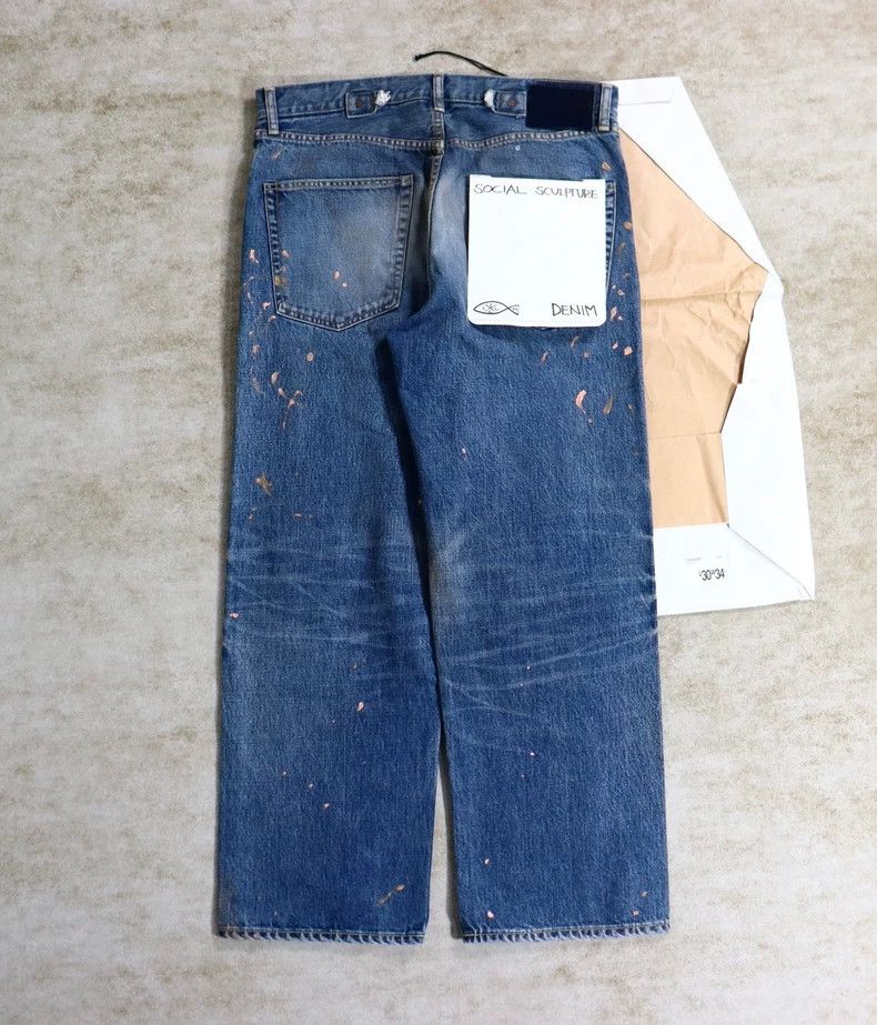 Visvim visvim size W34L30 24aw SOCIAL SCULPTURE 01 WIDE DAMAGED-4 Size US 34 / EU 50 - 2 Thumbnail