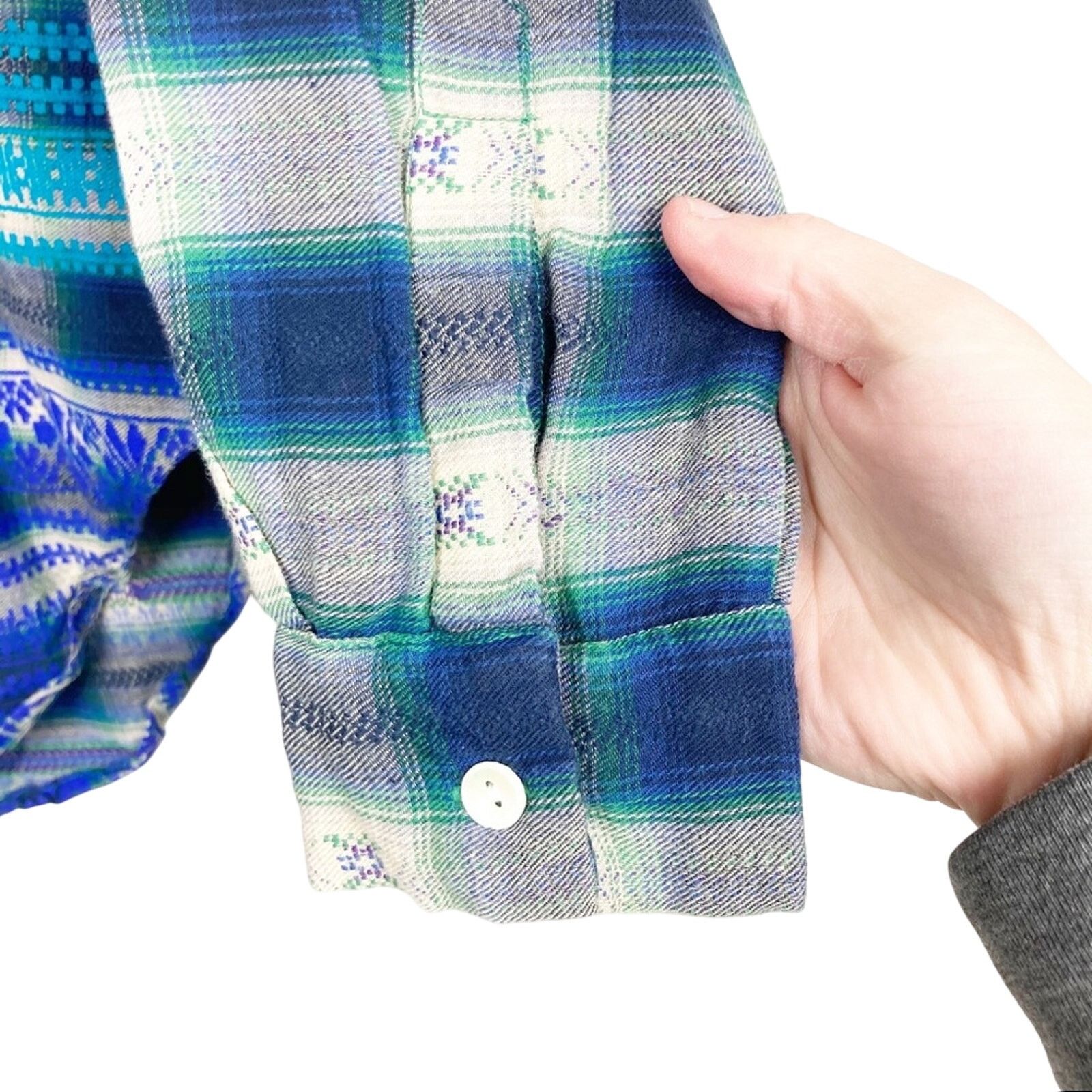 Other Roberta roller rabbit plaid ombré flannel blue Size XS / US 0-2 / IT 36-38 - 6 Thumbnail
