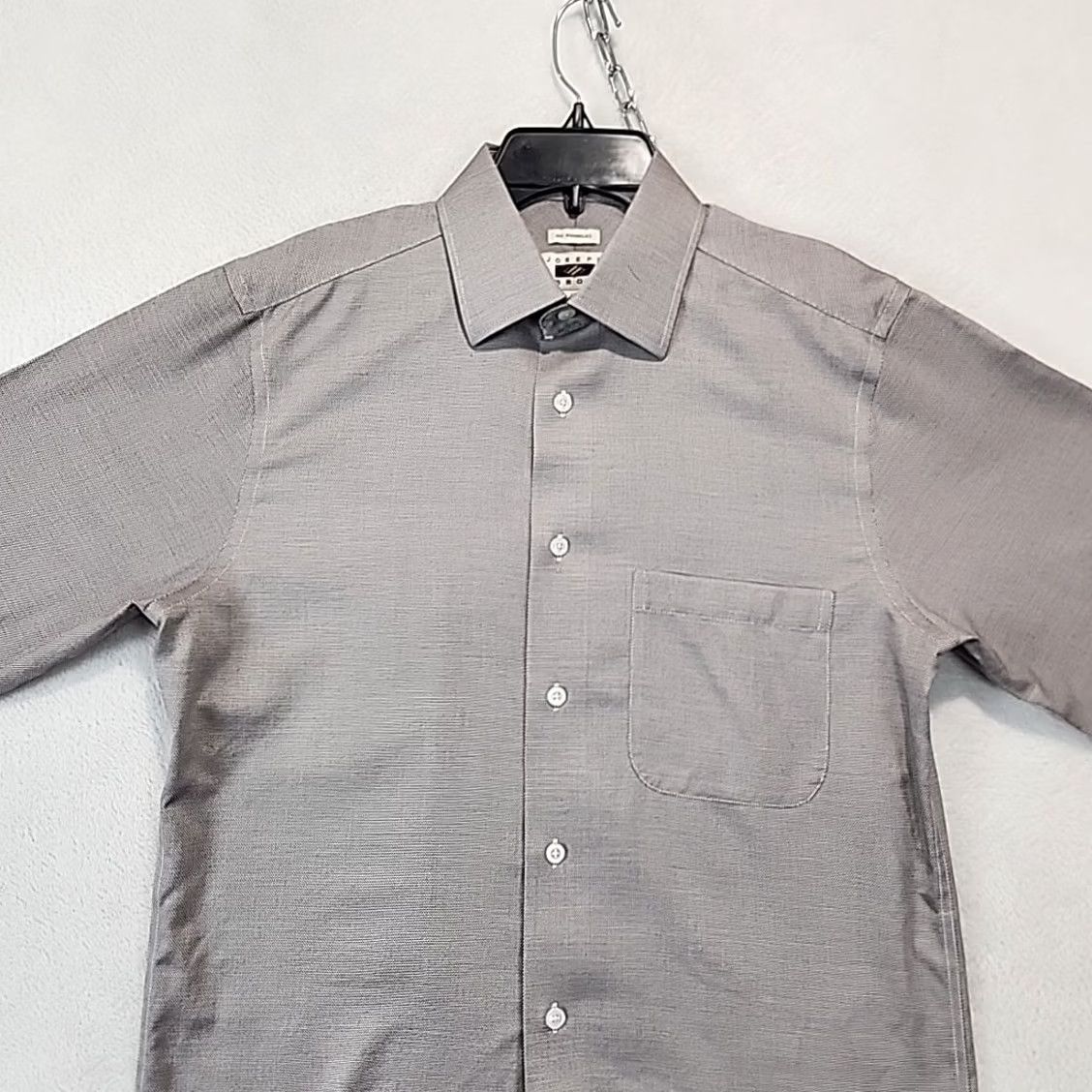 Joseph Abboud Joseph Abboud Brown Geometric Print Dress Shirt Mens 15 32/33 Long Sleeve Barrel Cuff Button Office Shirt Size 40R - 4 Thumbnail