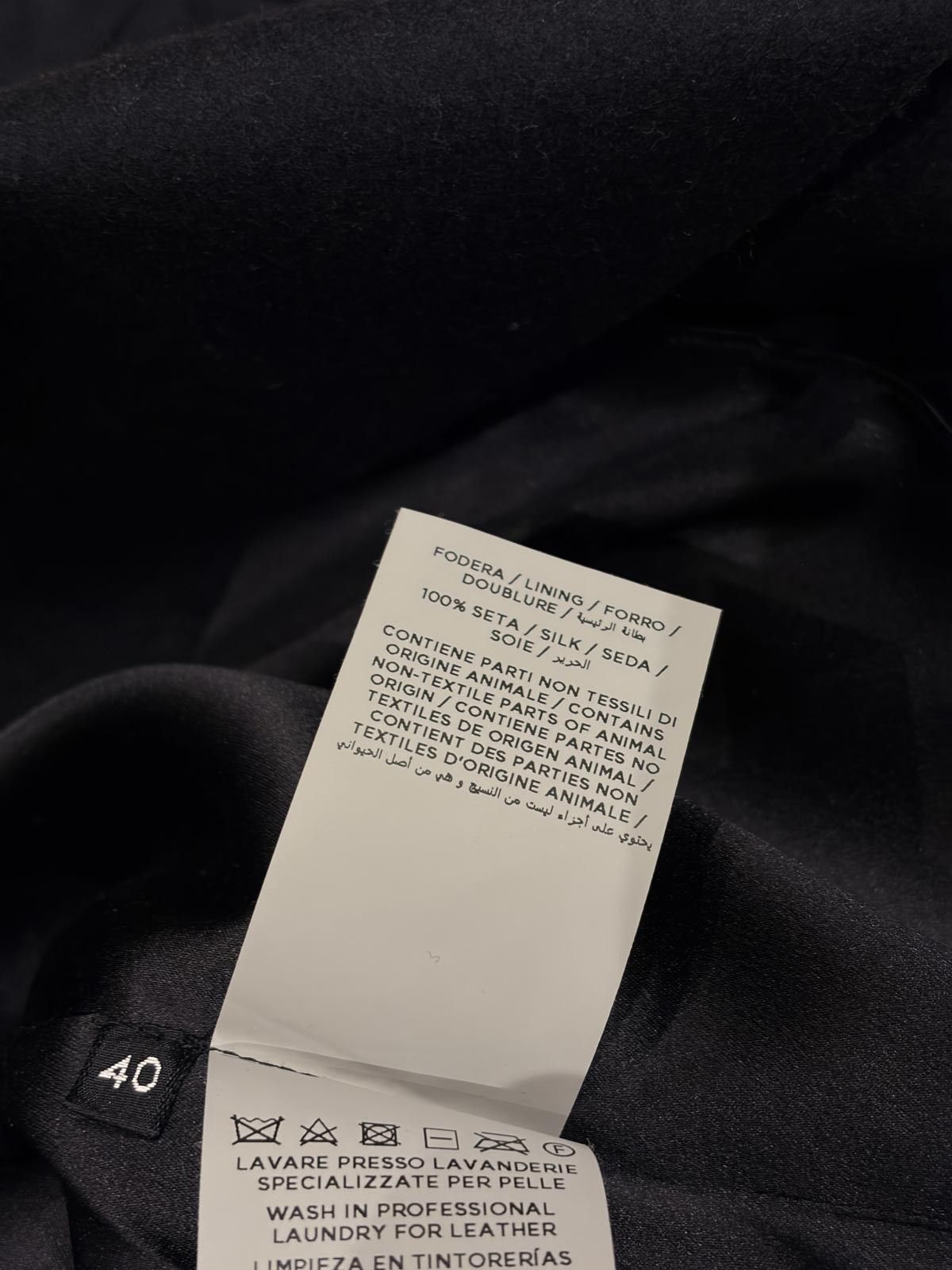 Tom Ford Tom Ford Black Wool-Silk Top with Leather Drawstring Detail Size S / US 4 / IT 40 - 8 Thumbnail