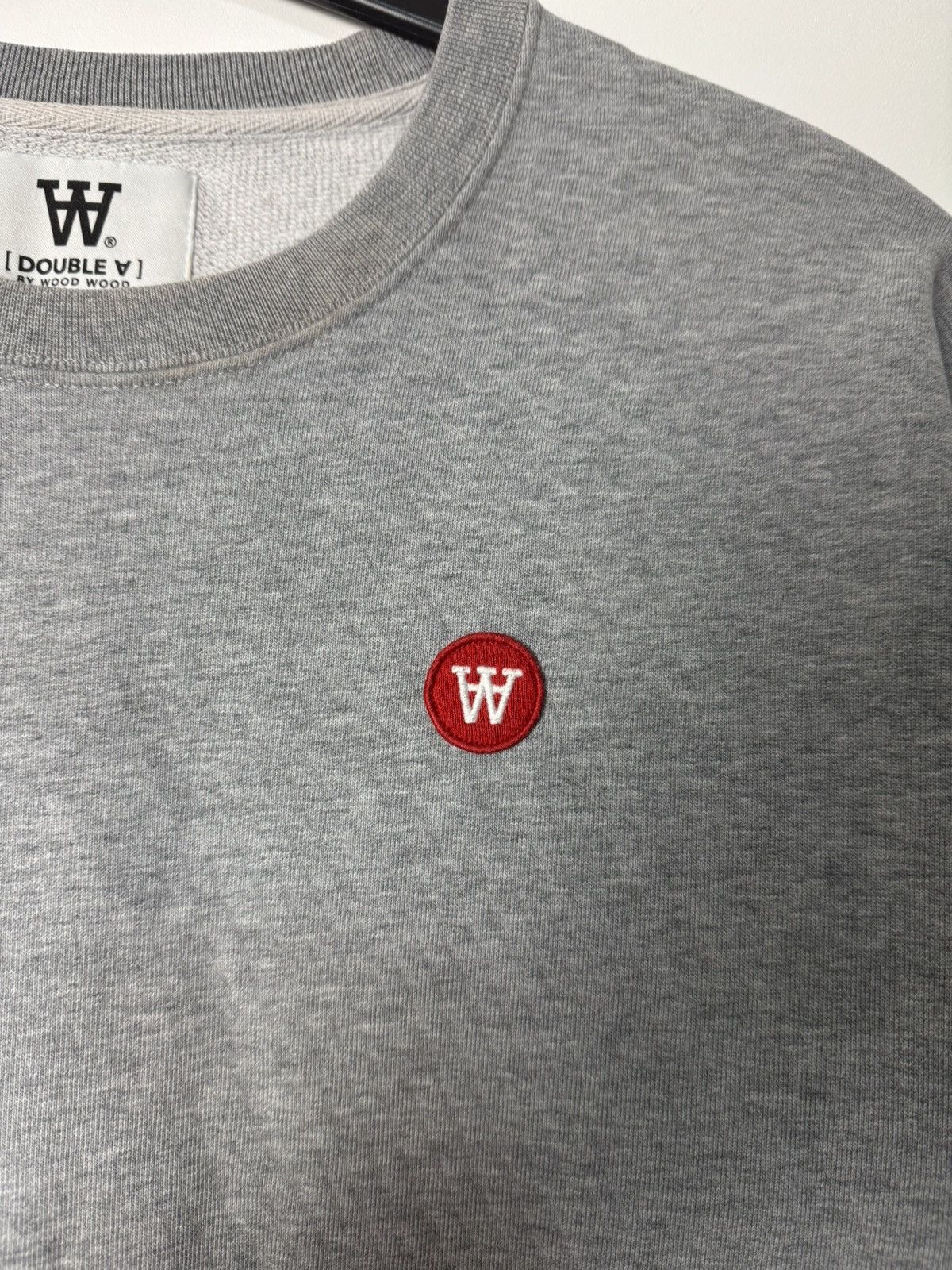 Wood Wood Double A by Wood Wood Gray Logo Sweatshirt Size US M / EU 48-50 / 2 - 3 Thumbnail