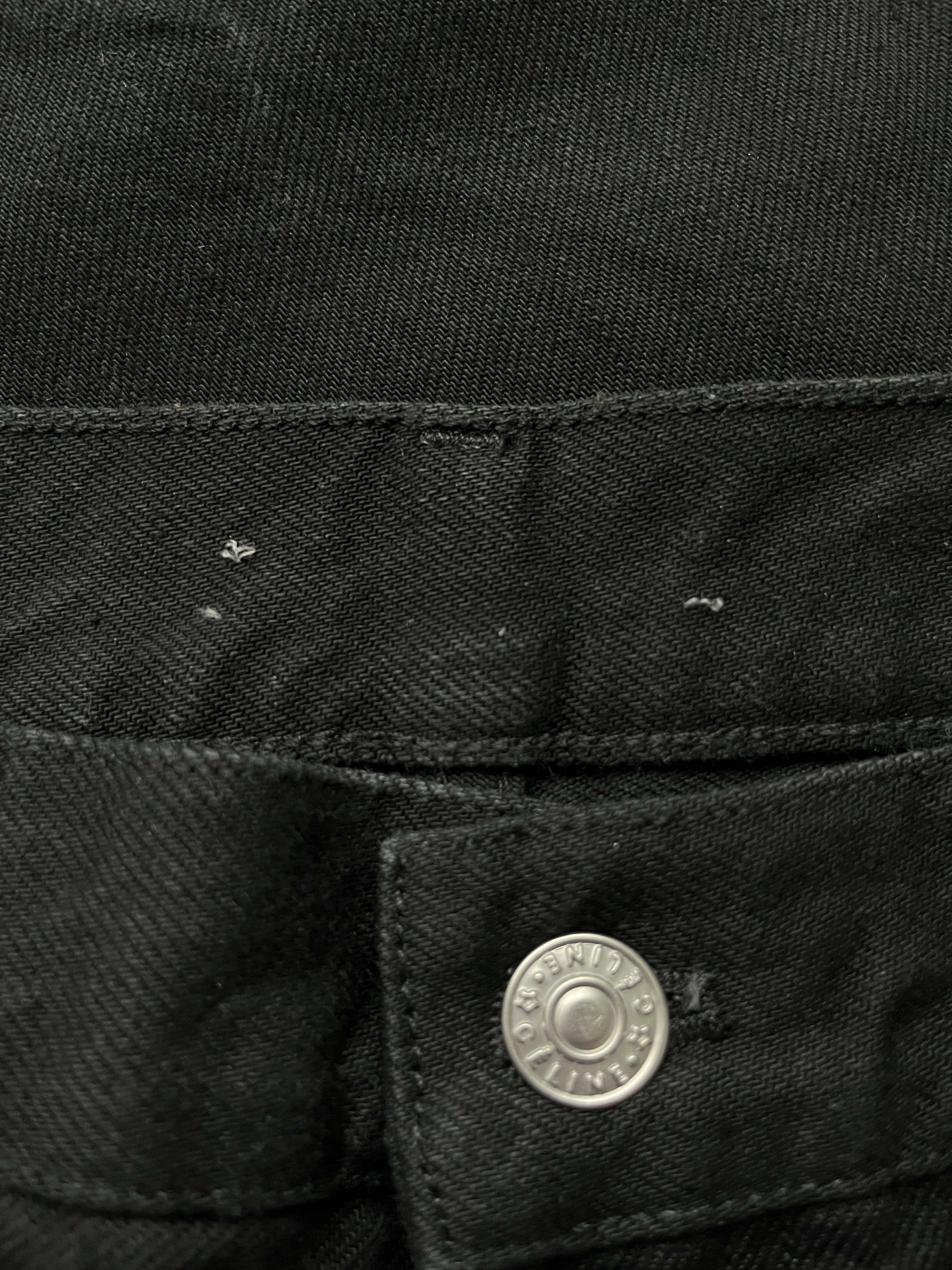 Celine ⚡️QUICK SALE⚡️Celine Phoebe Philo Black Cut Off Denim Jeans Size 27" / US 4 / IT 40 - 7 Thumbnail