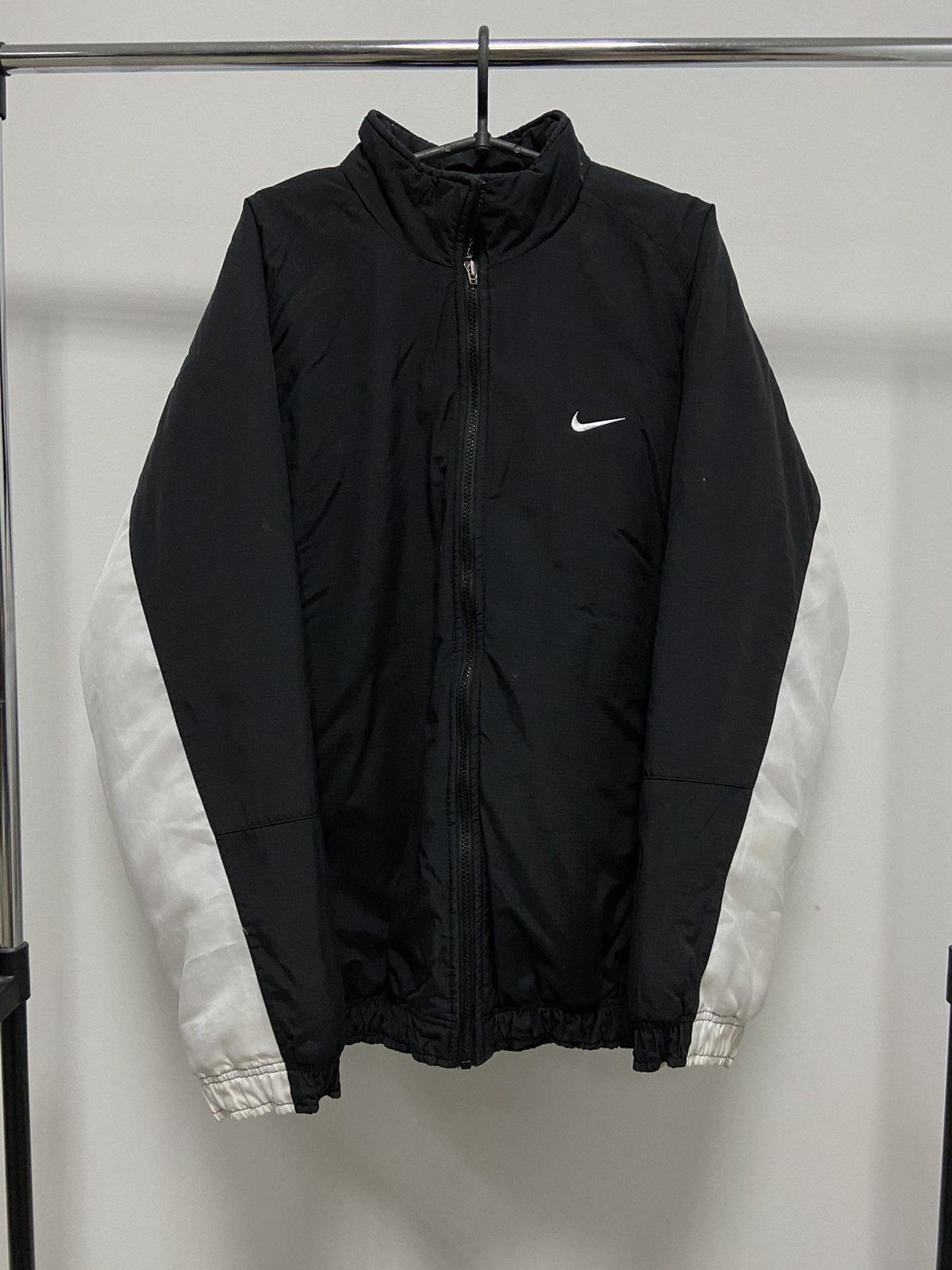 Nike × Vintage Nike Jacket Big Swoosh Logo Vintage Y2K Style Size US L / EU 52-54 / 3 - 2 Thumbnail