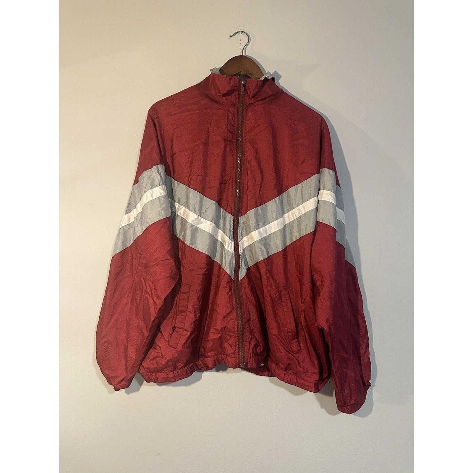 Sahara Club Vtg 80's-90's Sahara Zip Windbreaker Track Jacket L Red Size US L / EU 52-54 / 3 - 1 Thumbnail