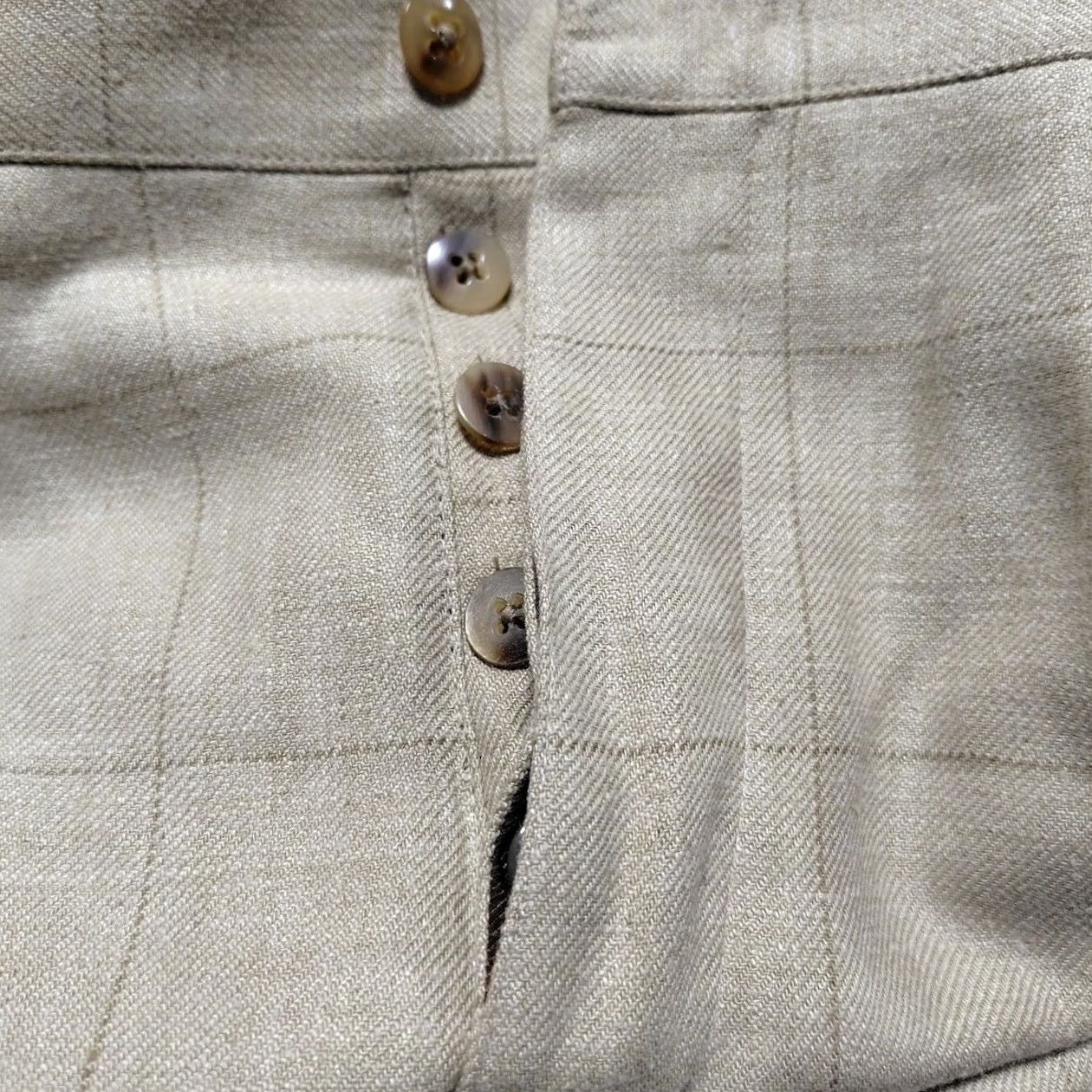 Ralph Lauren RRL Ralph Lauren Pants Size 30 Beige Check Silk Linen Full-length Pre-owned Size US 30 / EU 46 - 7 Thumbnail