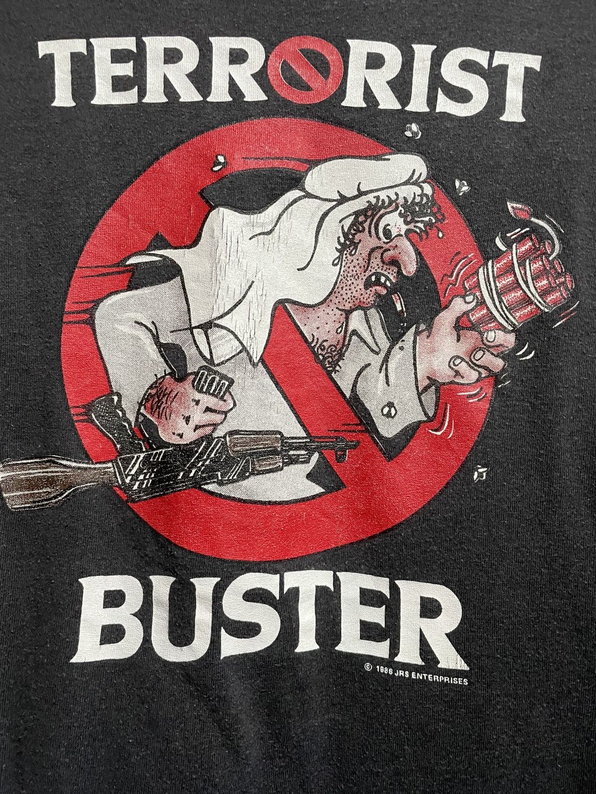 Vintage T shirt terrorist buster vintage Size US S / EU 44-46 / 1 - 2 Thumbnail