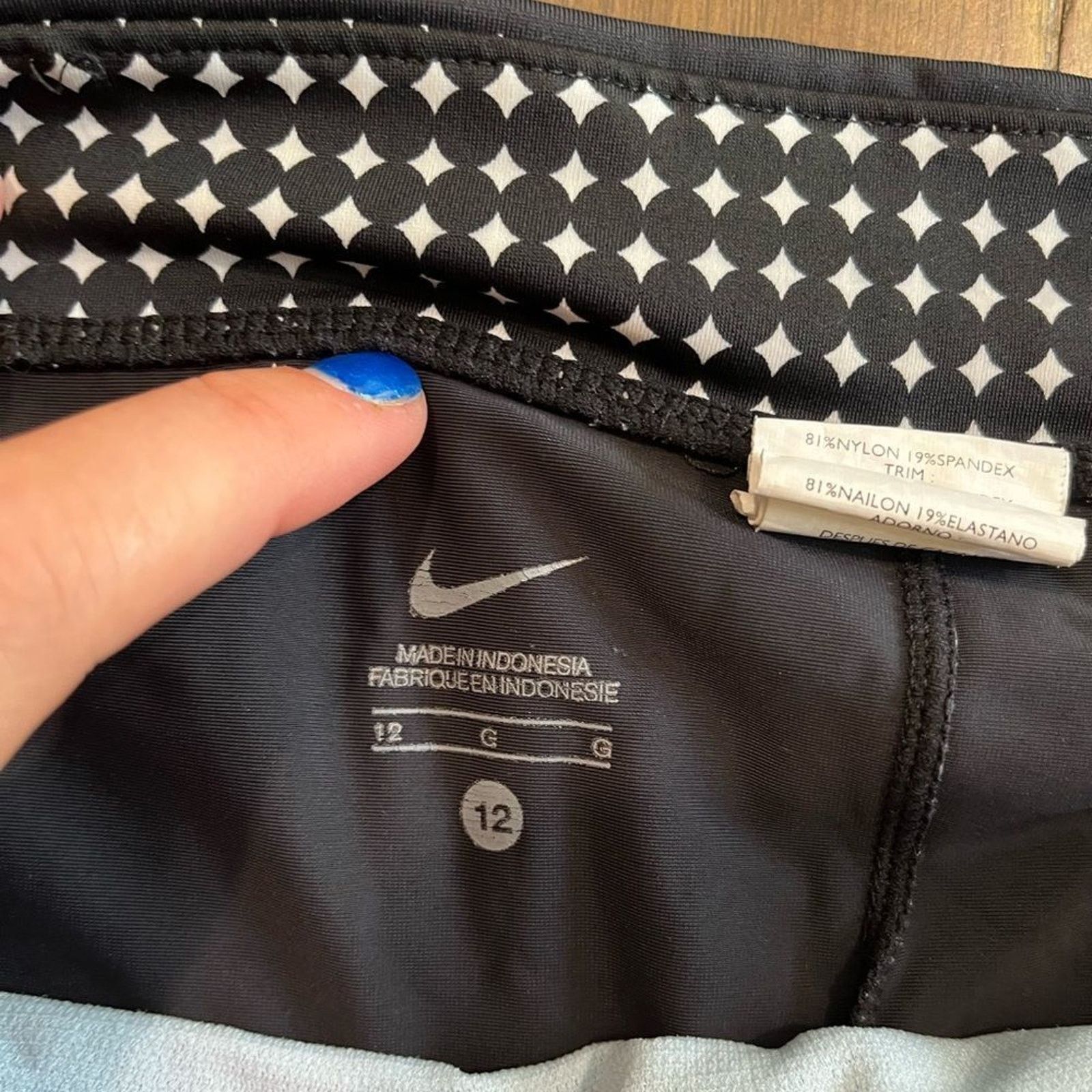Nike Nike Black Swim Bottoms Skirt Skort - Size 12 Size ONE SIZE - 3 Thumbnail