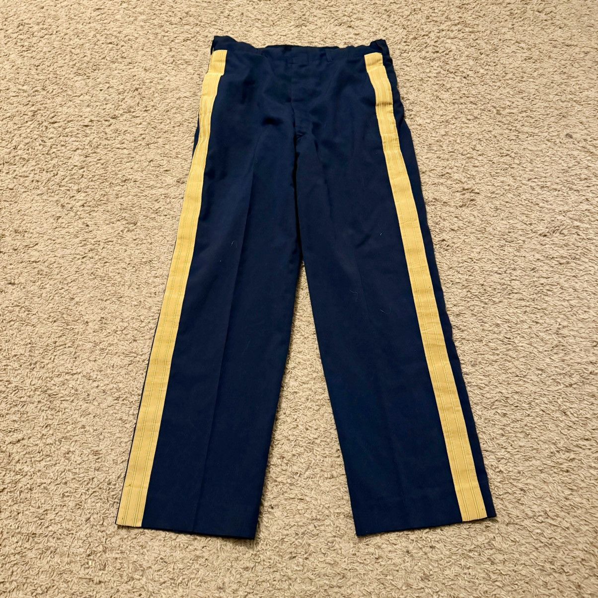 Vintage STRIPED BLUE AND GOLD MILITARY PANTS! Size US 32 / EU 48 - 4 Thumbnail