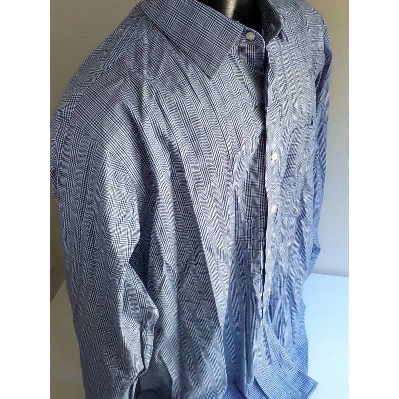 Brooks Brothers Brooks Brothers Dress Shirt Navy White Checkered Size 17 1/2 Regular Sleeve 34/35 Let's 171/2-35 Ships Men's Shirt Regent LS 1818"} Size US XL / EU 56 / 4 - 3 Thumbnail