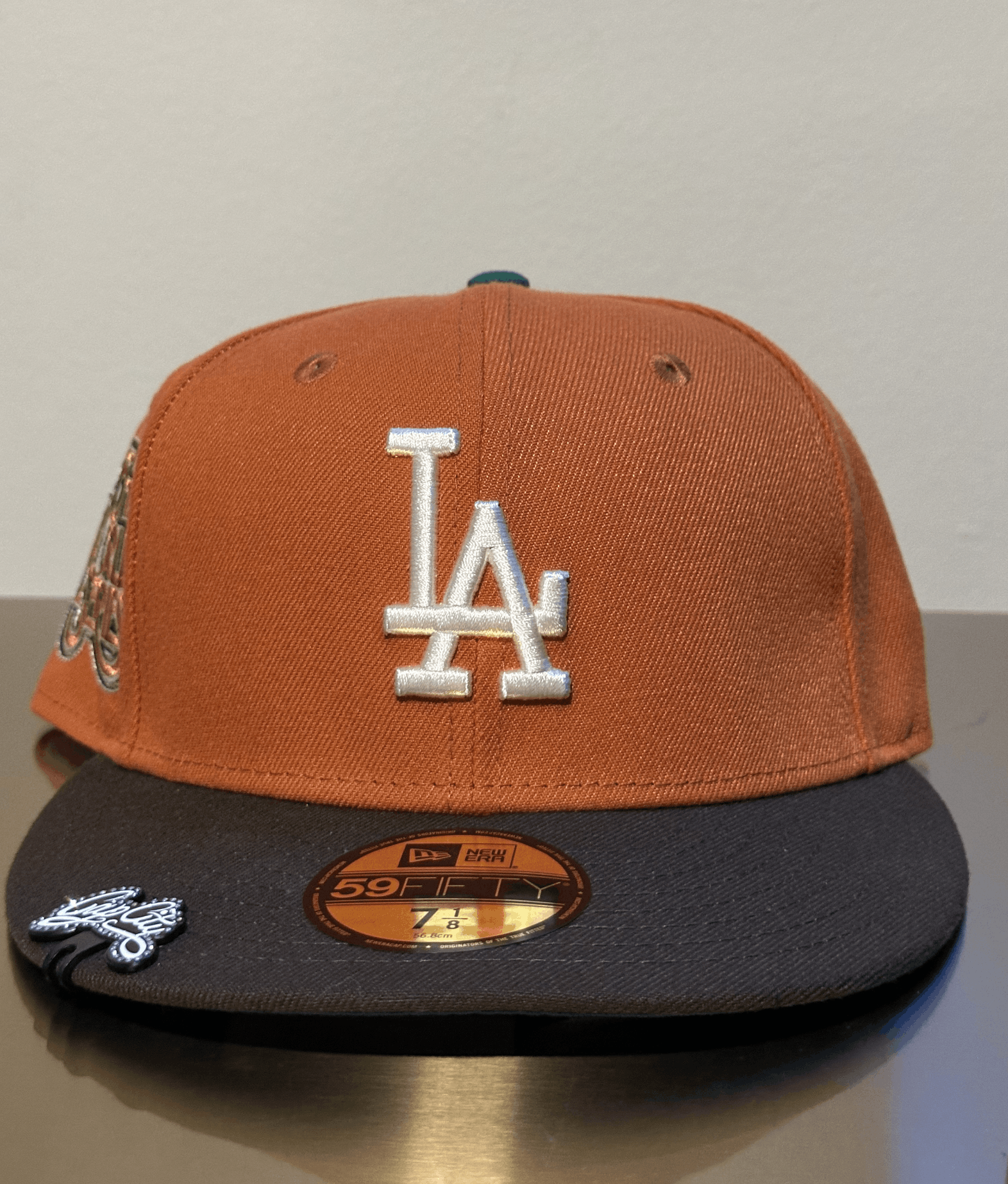 New Era LA DODGERS ORANGE 7 1/8 RARE CAP CITY PUMPKIN Size ONE SIZE - 3 Thumbnail