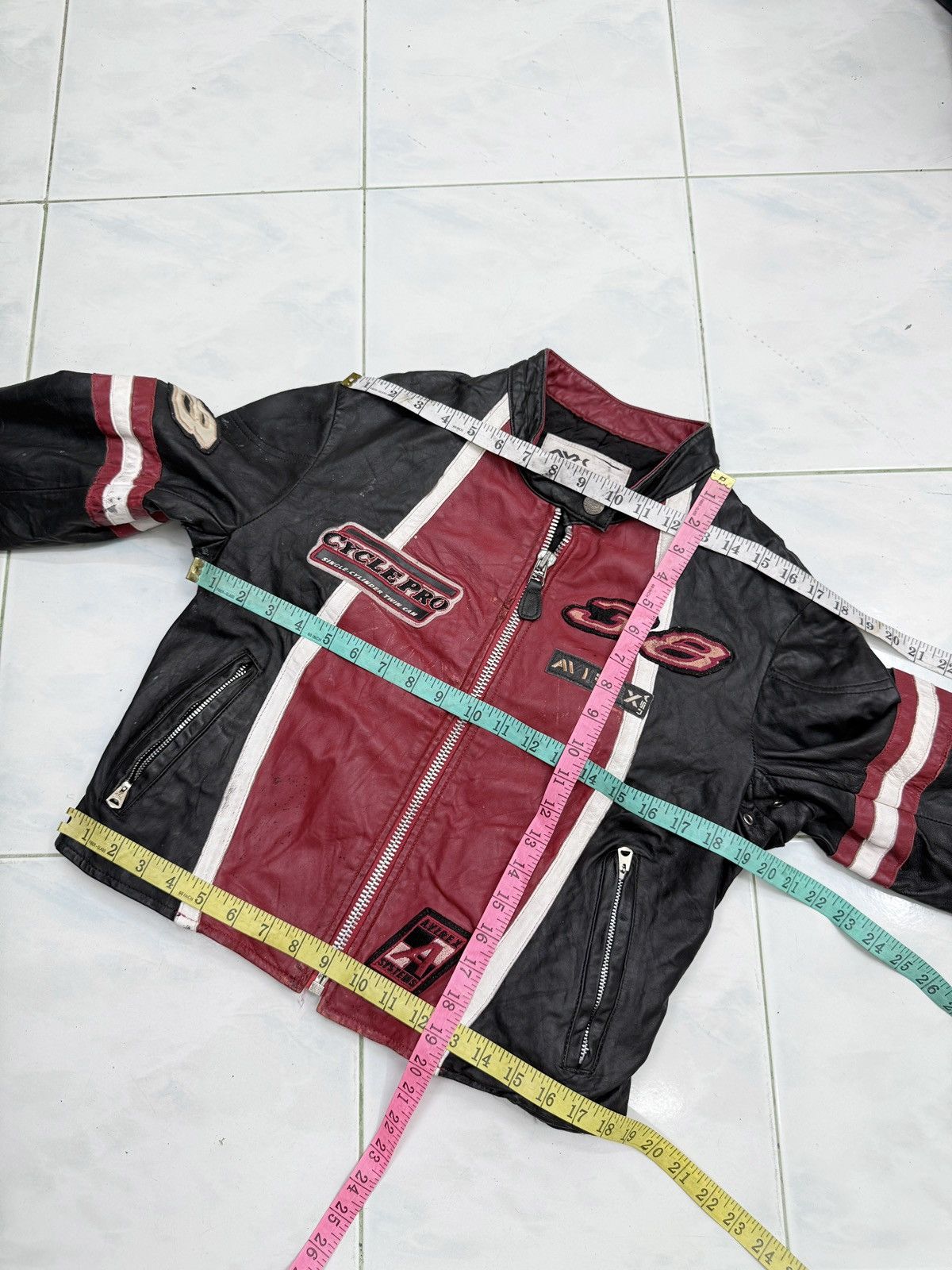 Avirex 🔥🔥🔥STEALS AVIREX VARSITY RACING LEATHER JACKET Size M / US 6-8 / IT 42-44 - 24 Thumbnail