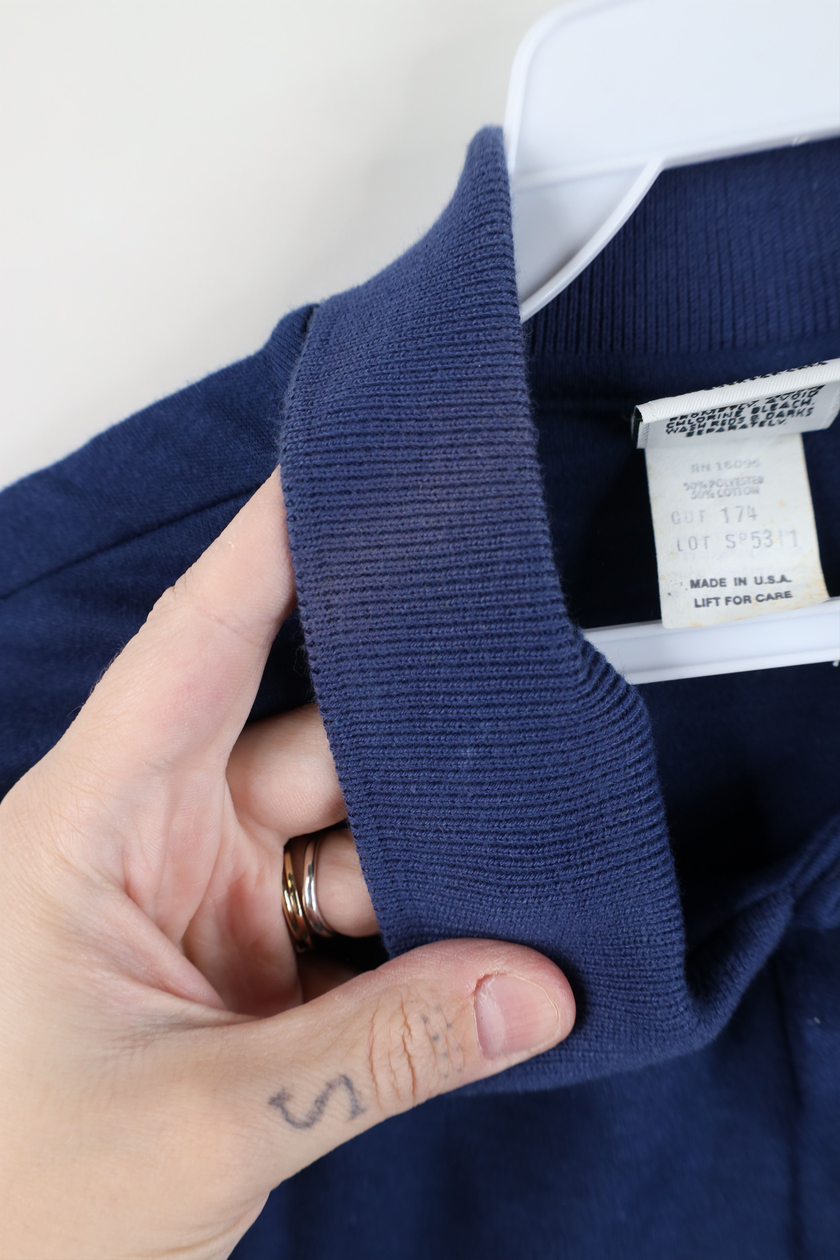 Vintage Deadstock Vintage 80s 90s Streetwear Polo Shirt Blue USA Size US XL / EU 56 / 4 - 7 Thumbnail
