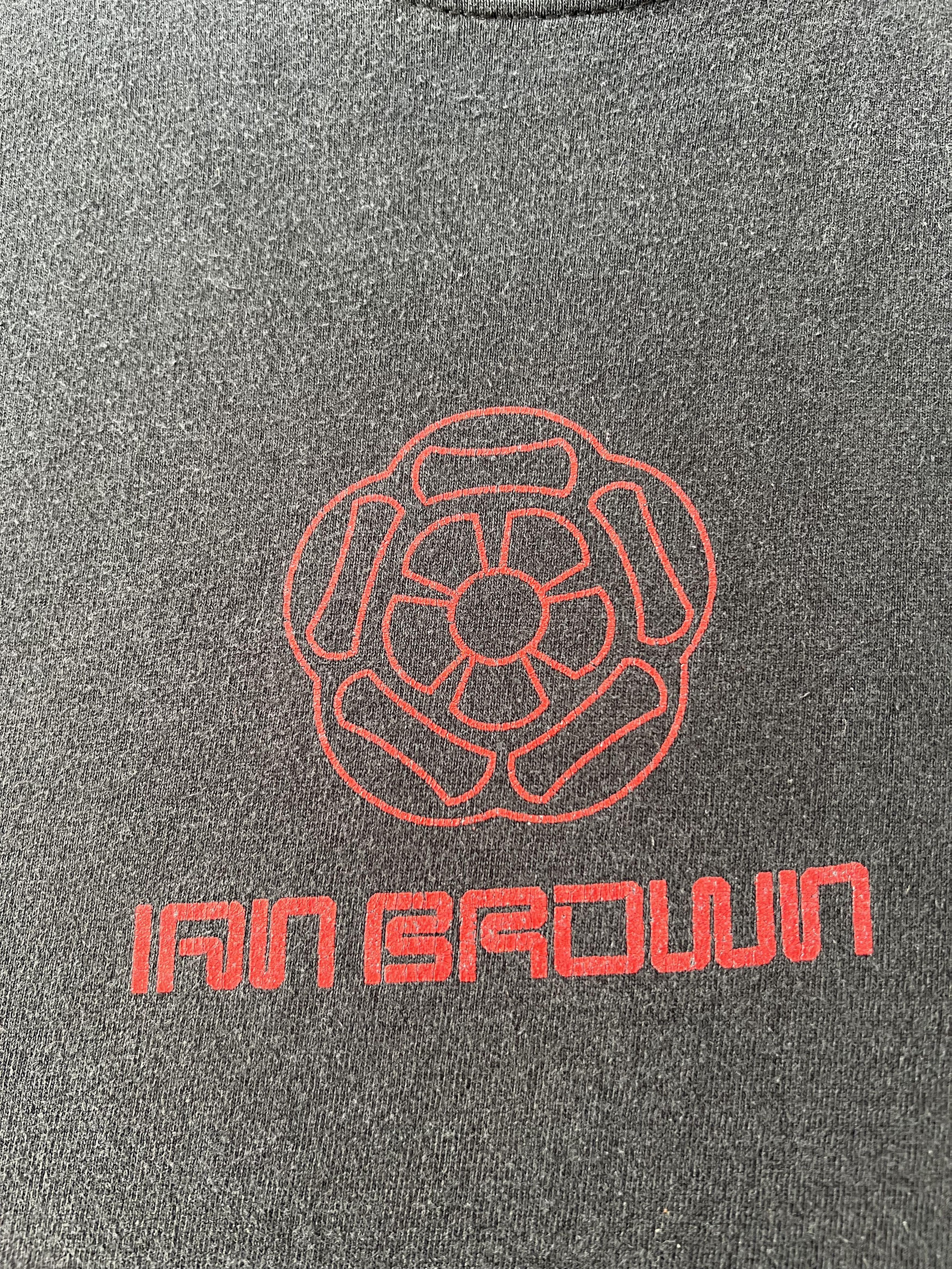 Band Tees Vintage 90s Ian Brown Stone Roses Black T-shirt Size US XL / EU 56 / 4 - 4 Thumbnail