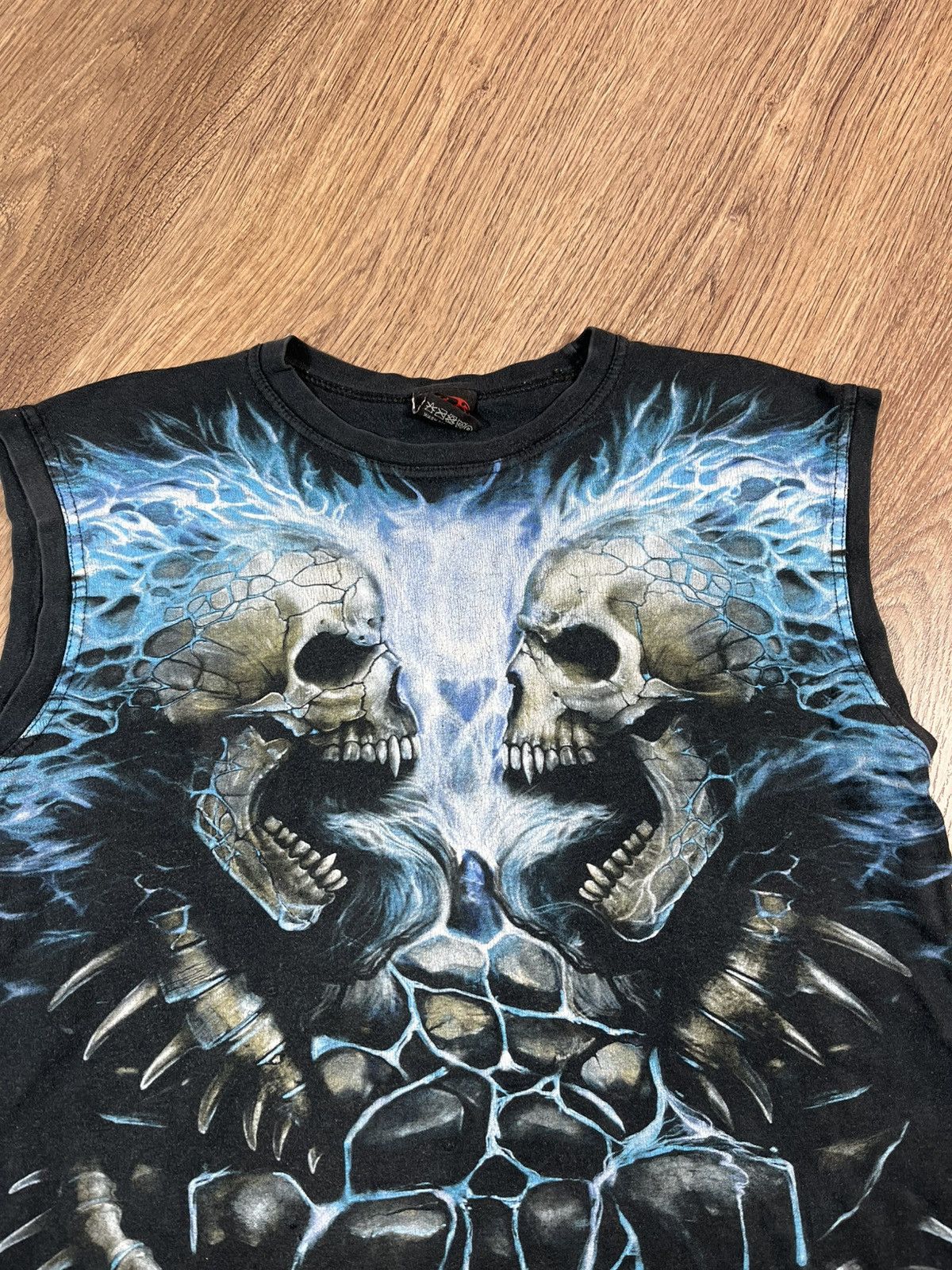 Band Tees Vintage Spiral Skull💀 T Shirt Size US M / EU 48-50 / 2 - 2 Thumbnail