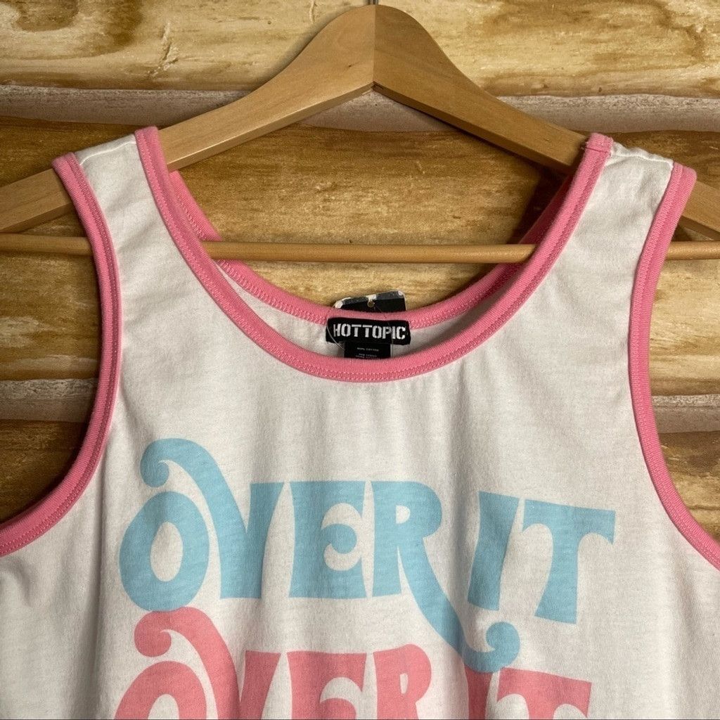 Hot Topic HOT Topic OVER IT pastel ringer tank top size small Size S / US 4 / IT 40 - 2 Thumbnail