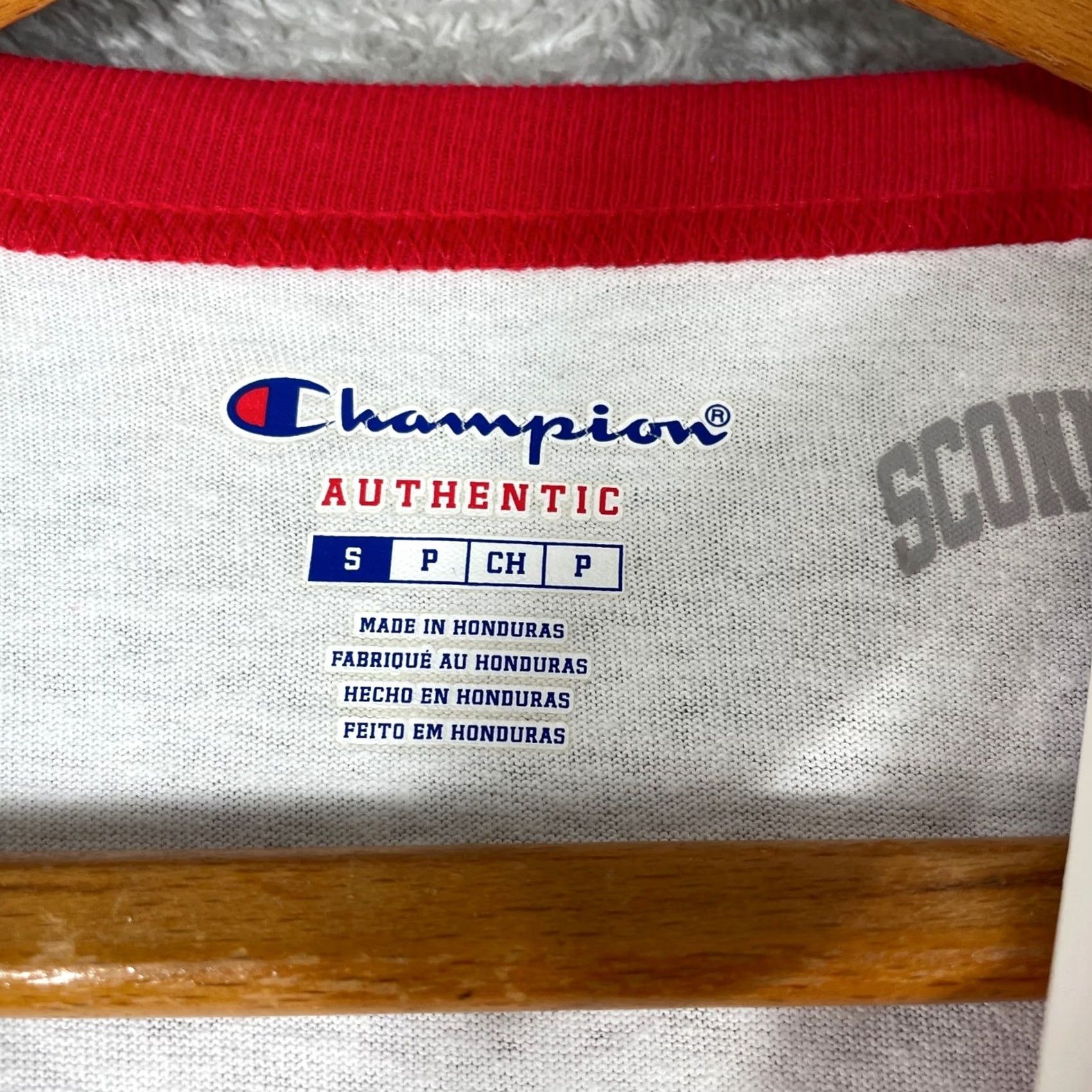 Champion Champion Wisconsin Badgers Shirt Mens Small White Red 3/4 Sleeve College Sconnie Size US S / EU 44-46 / 1 - 5 Thumbnail