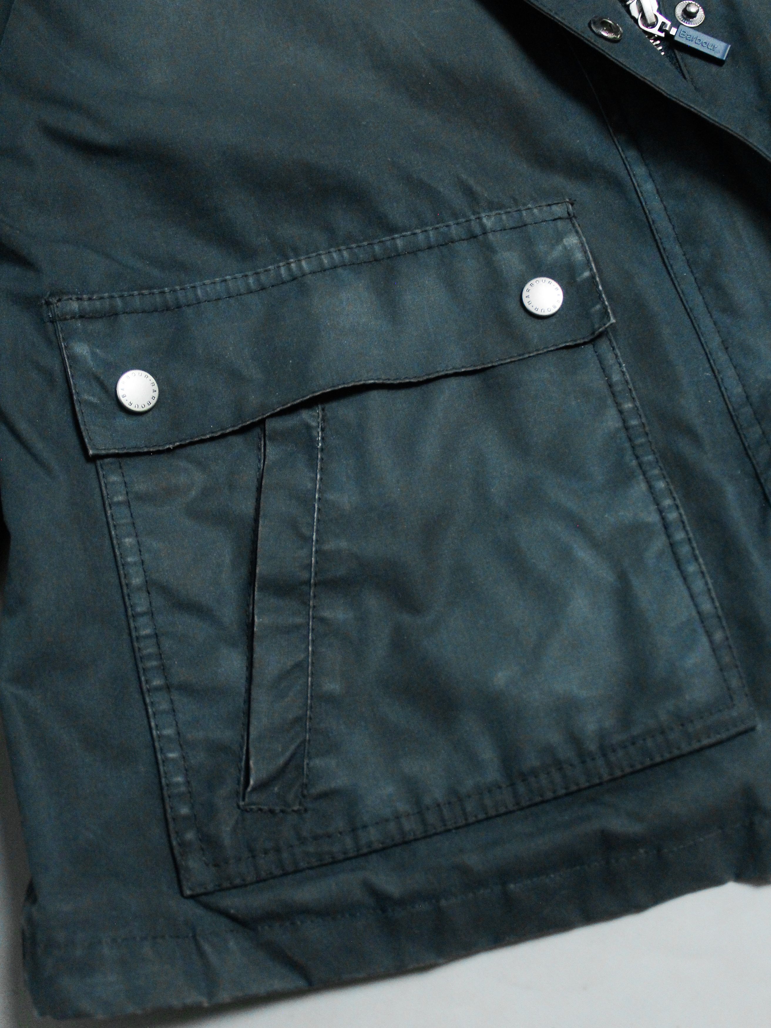Barbour BARBOUR RIEF WAXED JACKET WOMENS BLUE WAX L Size XL / US 12-14 / IT 48-50 - 10 Thumbnail