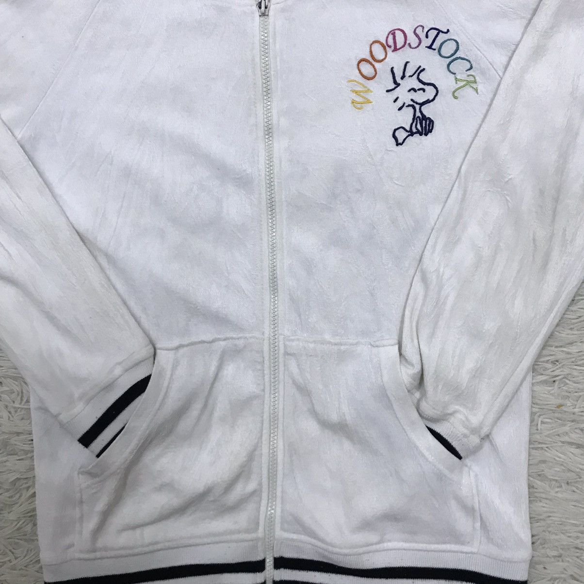 Cartoon Network Vintage 90s Peanuts Woodstock Fleece Sweater Hoodie Size US S / EU 44-46 / 1 - 11 Thumbnail