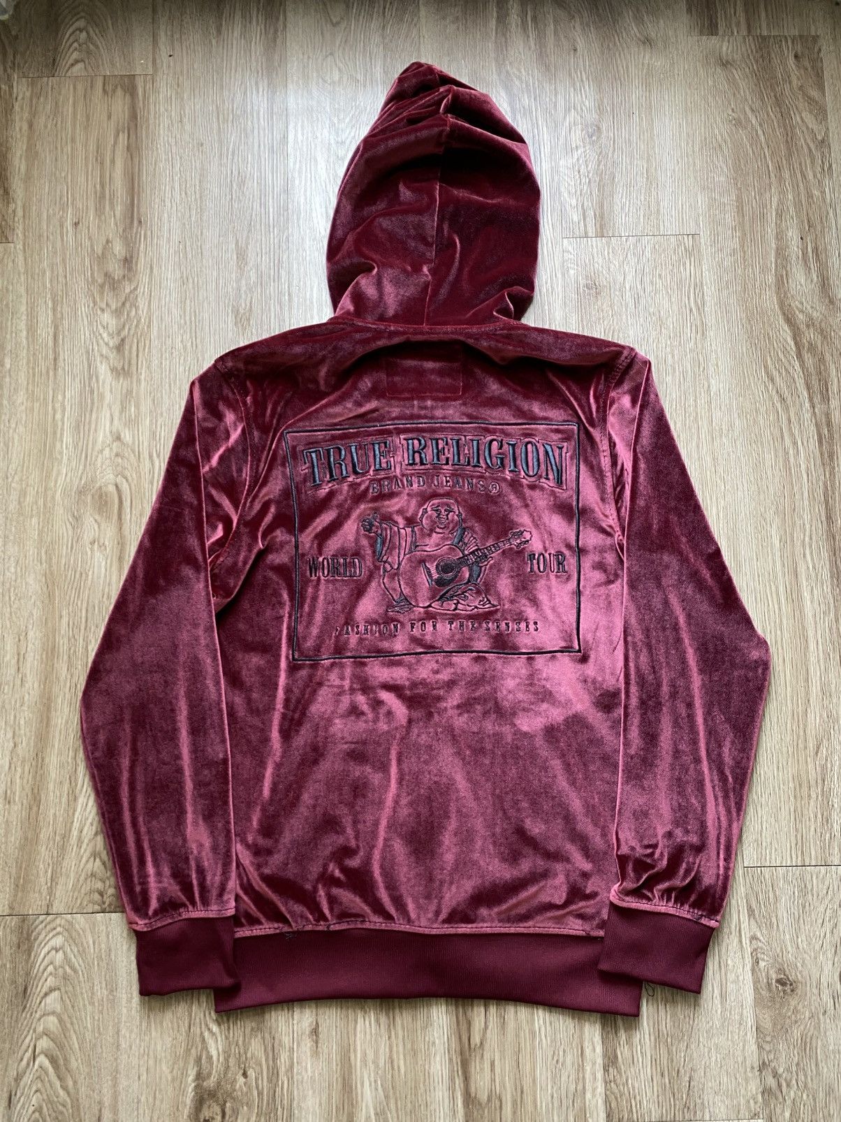 True Religion True Religion Velour Zip Up Hoodie Size US S / EU 44-46 / 1 - 2 Thumbnail