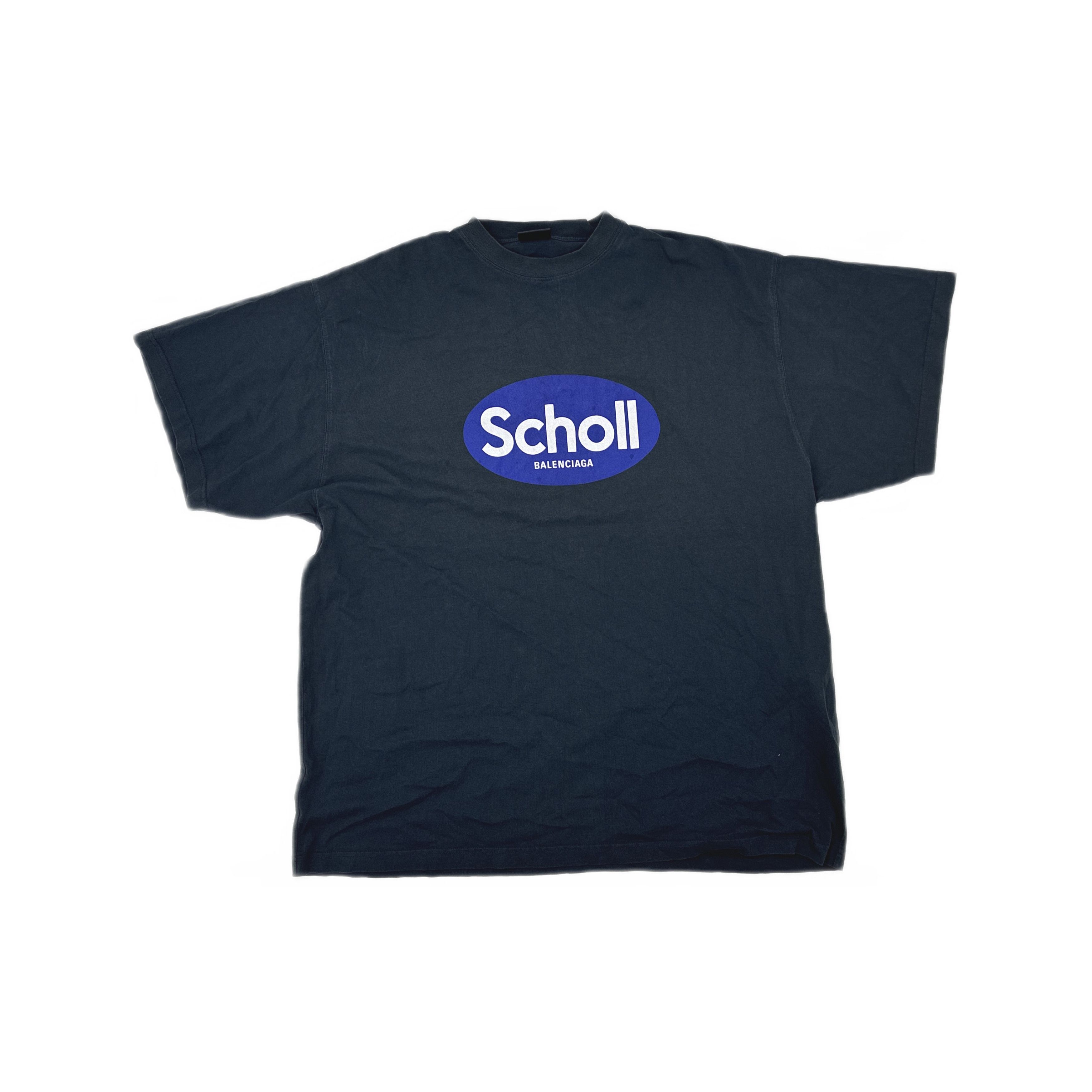 Balenciaga Balenciaga x Scholl Logo T-Shirt Size L Size US L / EU 52-54 / 3 - 1 Thumbnail