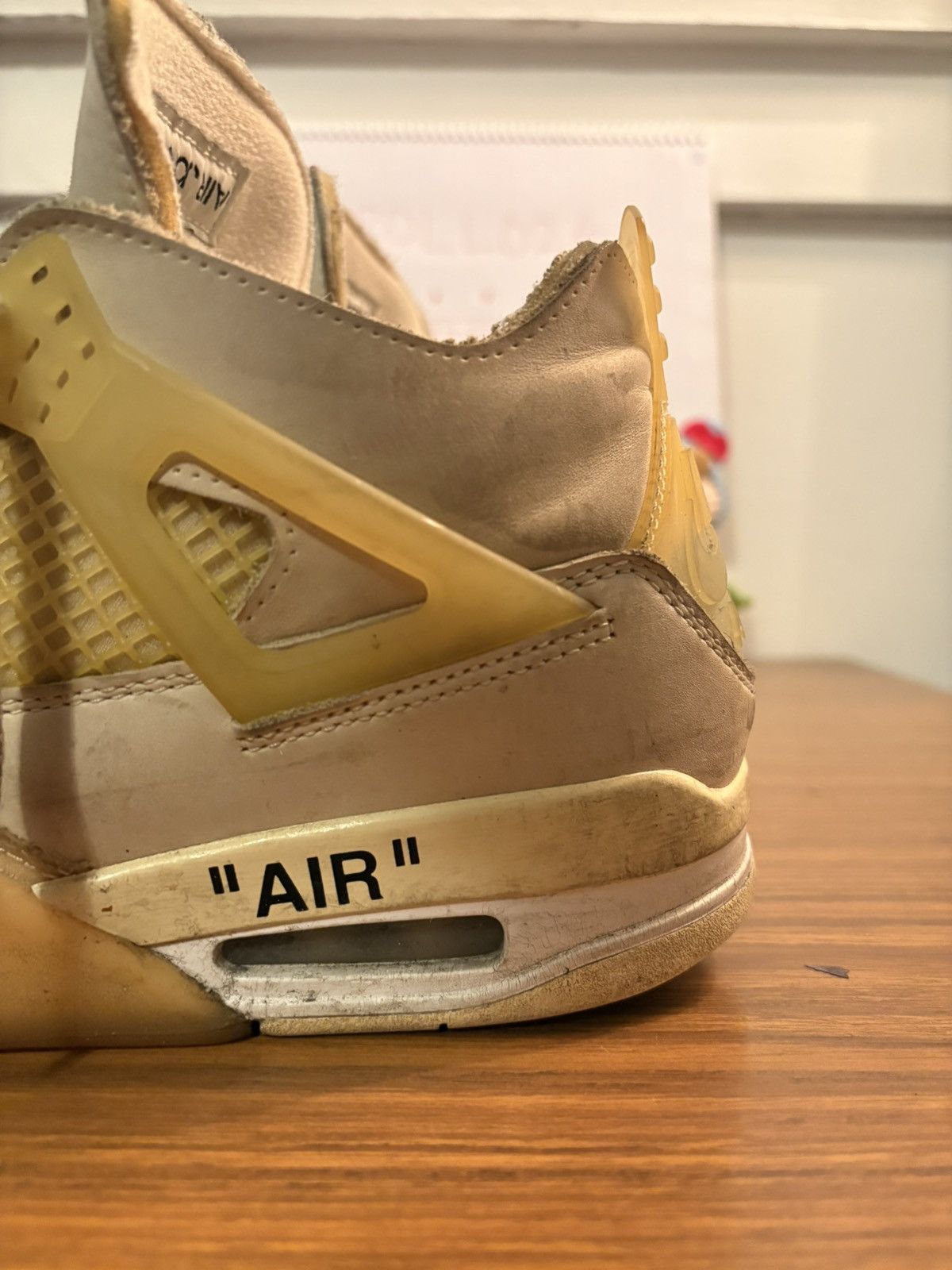 Nike × Off-White Off-White Nike Air Jordan 4 Sail US8 Size US 8 / EU 41 - 10 Thumbnail