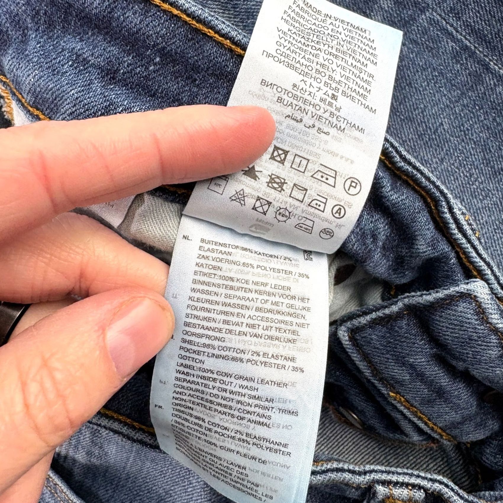 G-Star G-Star Raw Jeans Mens 32x32 Blue 3301 Tapered Button Fly Denim Regular Inseam 31 in Stars Theme Men Size US 32 / EU 48 - 6 Thumbnail