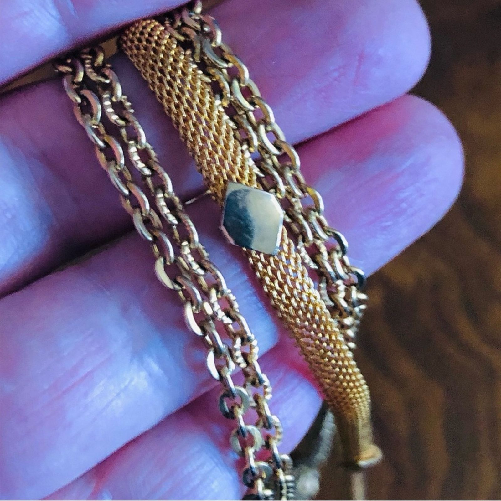Vintage Vintage multi strand gold chain necklace Size ONE SIZE - 9 Thumbnail