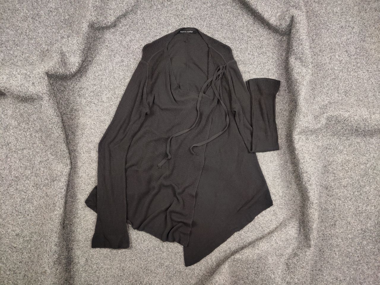 hannes roether Hannes Roether Design Gray Light Long sleeve Wrap Cardigan Size M / US 6-8 / IT 42-44 - 1 Thumbnail