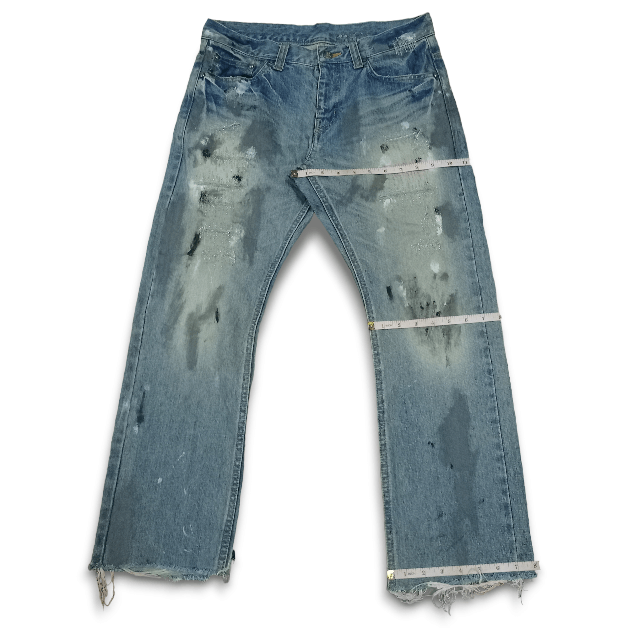 Edition Japan × Japanese Brand Vintage Japanese Brand Grunge Style Distressed Loose Jeans Size US 30 / EU 46 - 12 Thumbnail