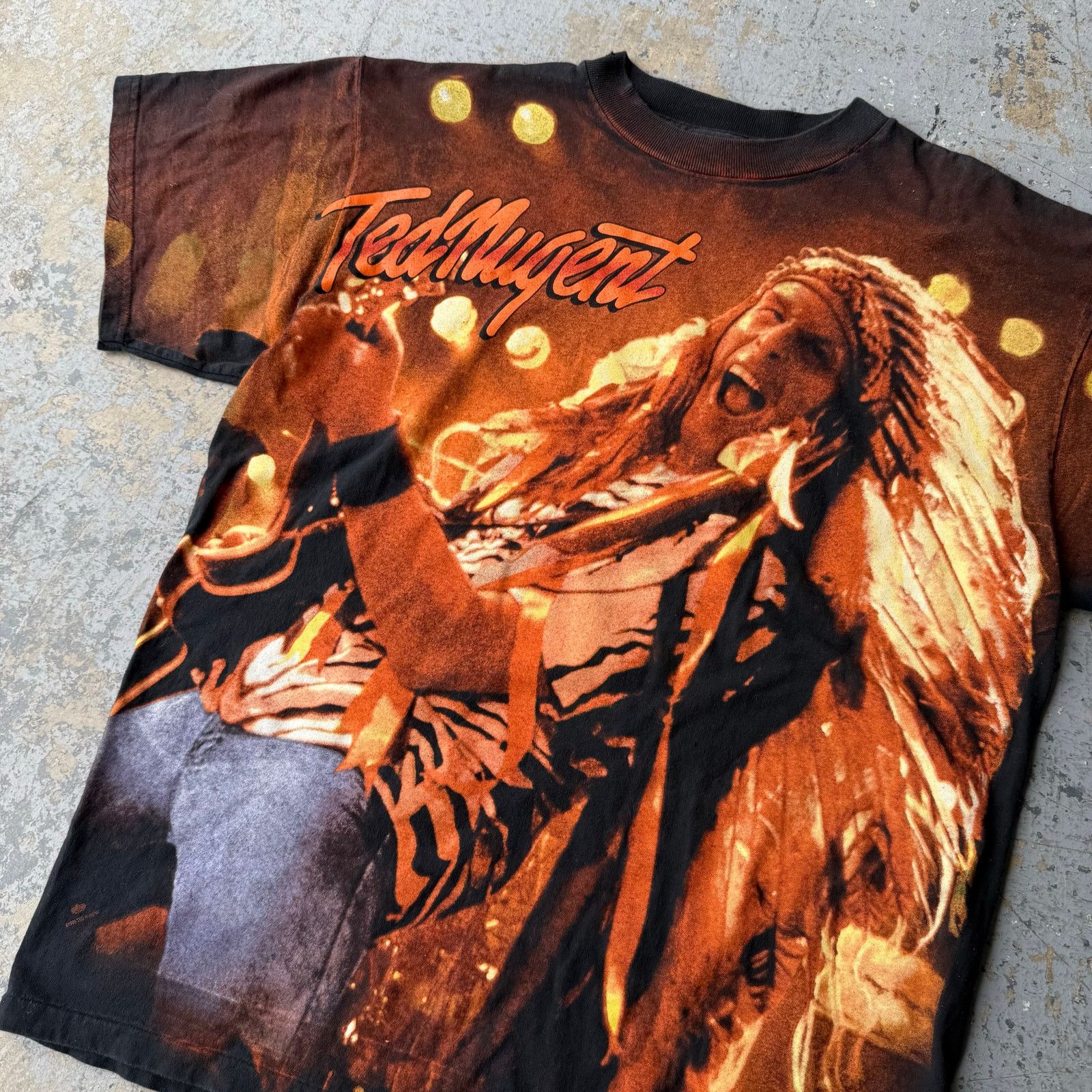 Vintage Vintage 1995 Ted Nugent Spirit of the Wild Winterland Tee Size US L / EU 52-54 / 3 - 2 Thumbnail