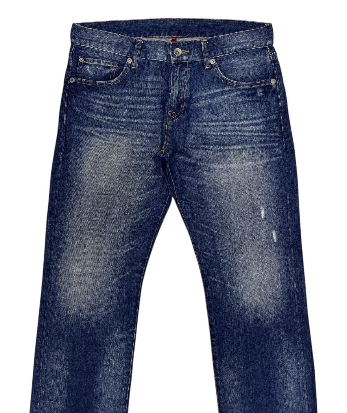 Jean × Undercover × Uniqlo VINTAGE UNIQLO JAPAN FADED DISTRESSED DENIM JEANS Size US 34 / EU 50 - 3 Thumbnail