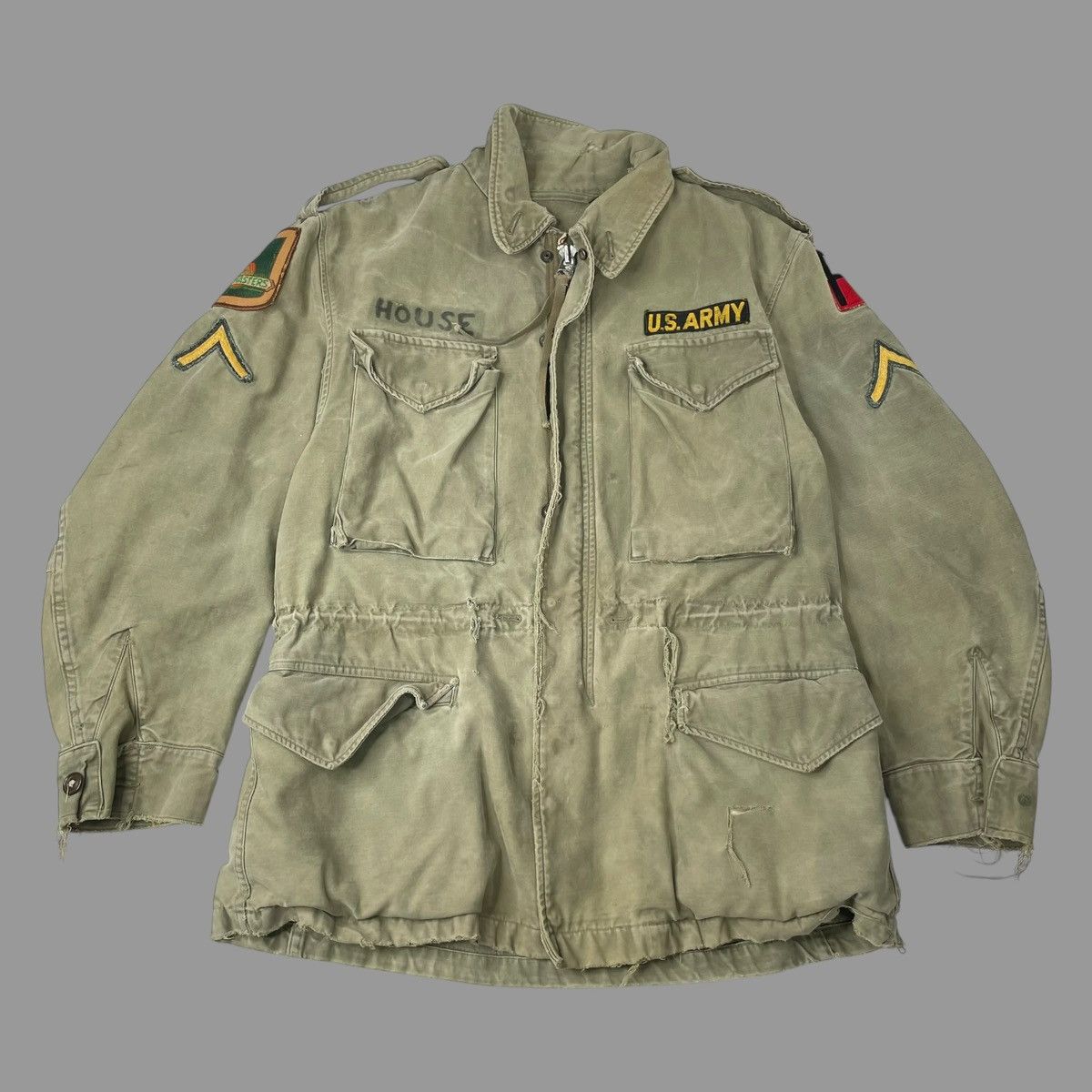 Vintage Vintage 1957 og-107 faded military field jacket Size US M / EU 48-50 / 2 - 1 Thumbnail