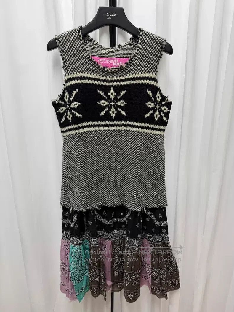 Comme des Garcons Comme des Garcons Wool Patchwork Dress Size S / US 4 / IT 40 - 1 Thumbnail