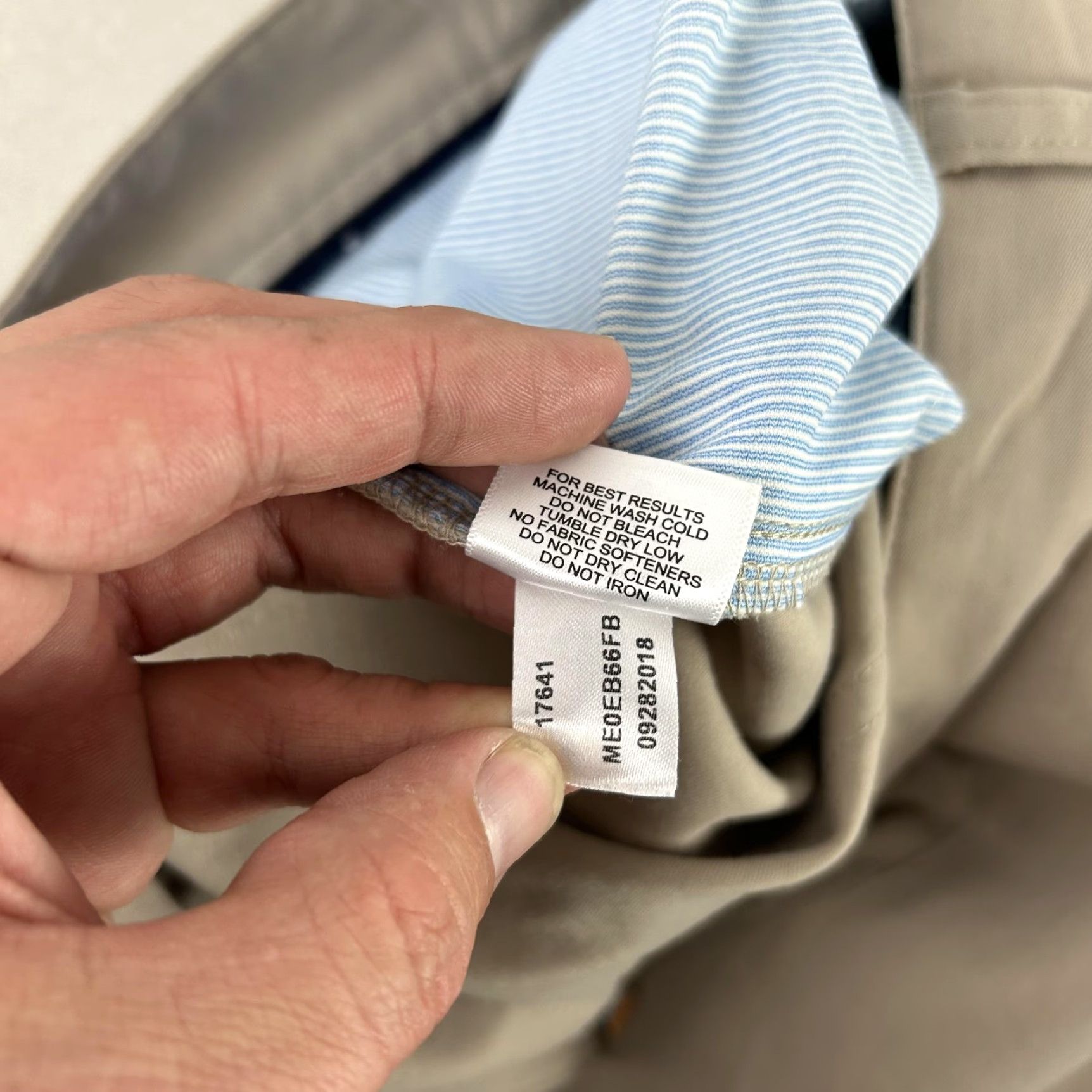Peter Millar Peter Millar Pants Mens 34x32 Beige Khakis Straight Leg 5-Pocket Casual Golf Veristal Plat Size US 34 / EU 50 - 6 Thumbnail